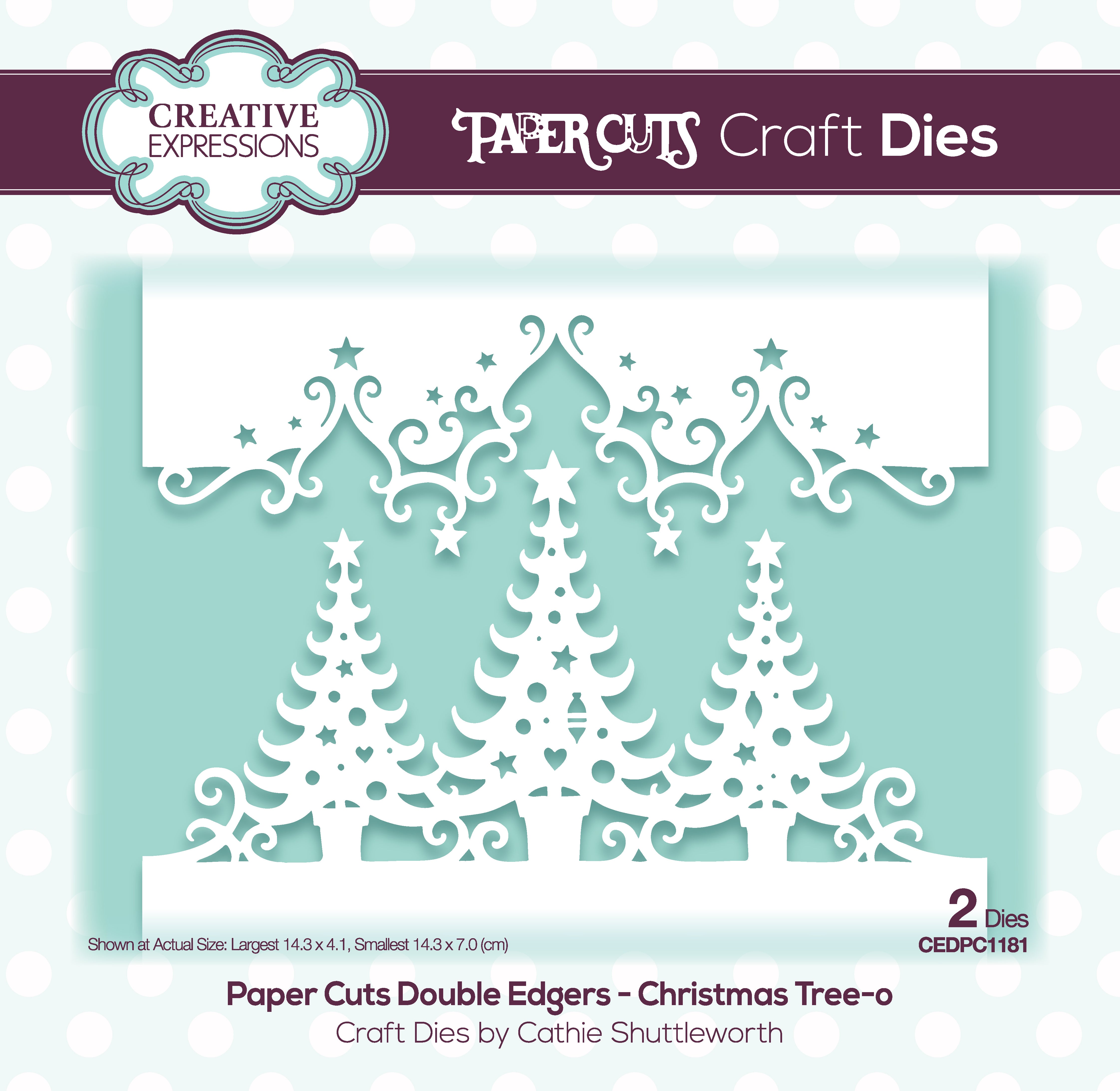 Creative Expressions Paper Cuts Christmas Tree-o Double Edger Craft Die