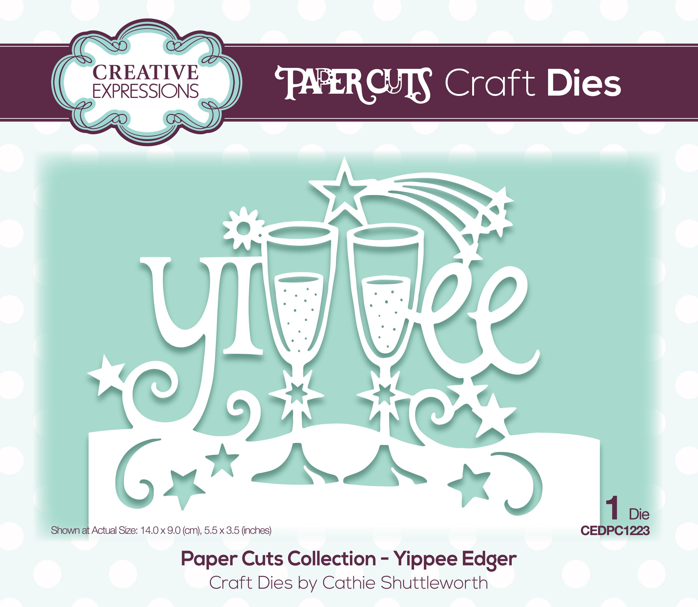 Creative Expressions Paper Cuts Yippee Edger Craft Die