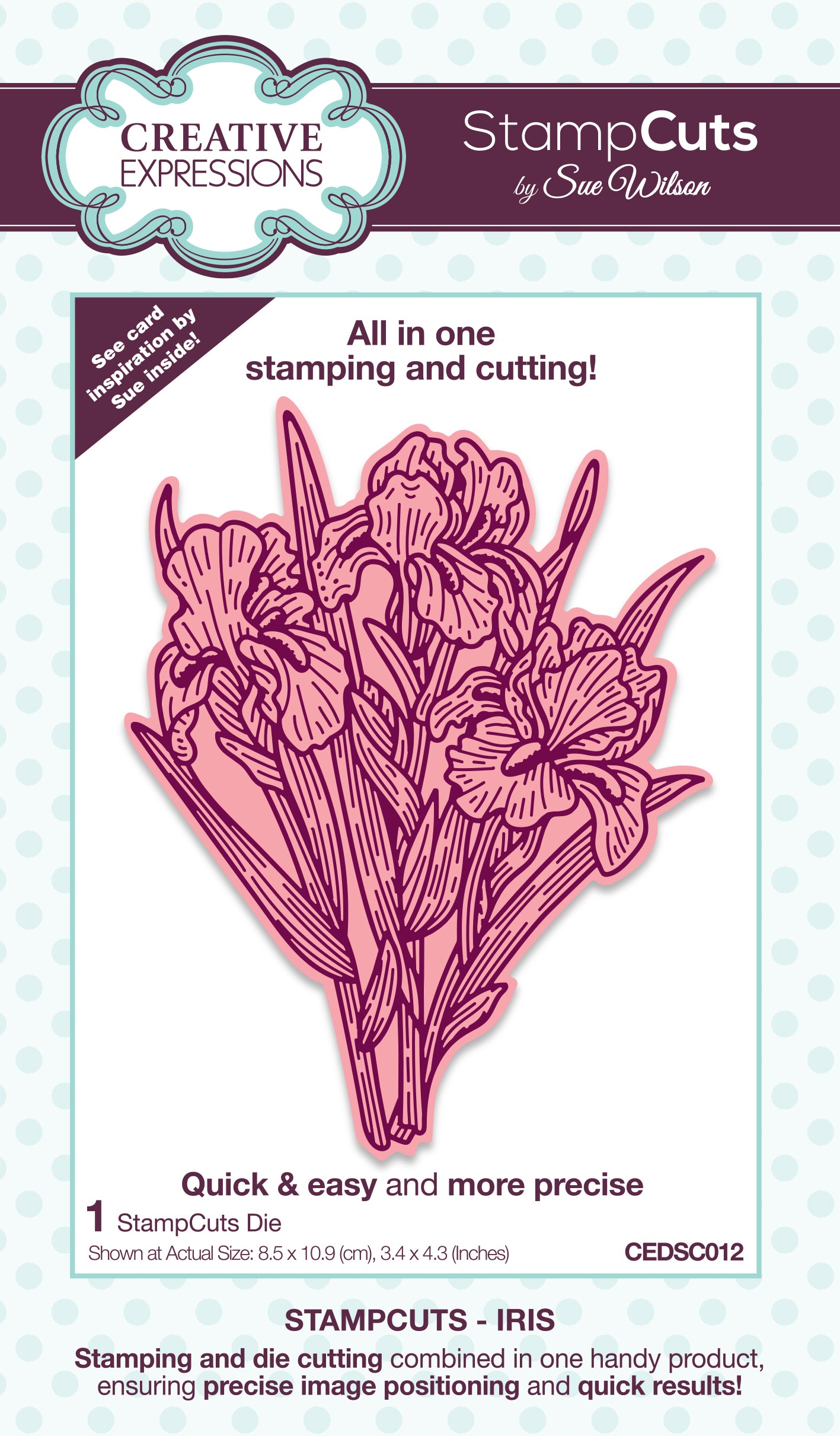 Creative Expressions Sue Wilson Iris StampCuts Craft Die