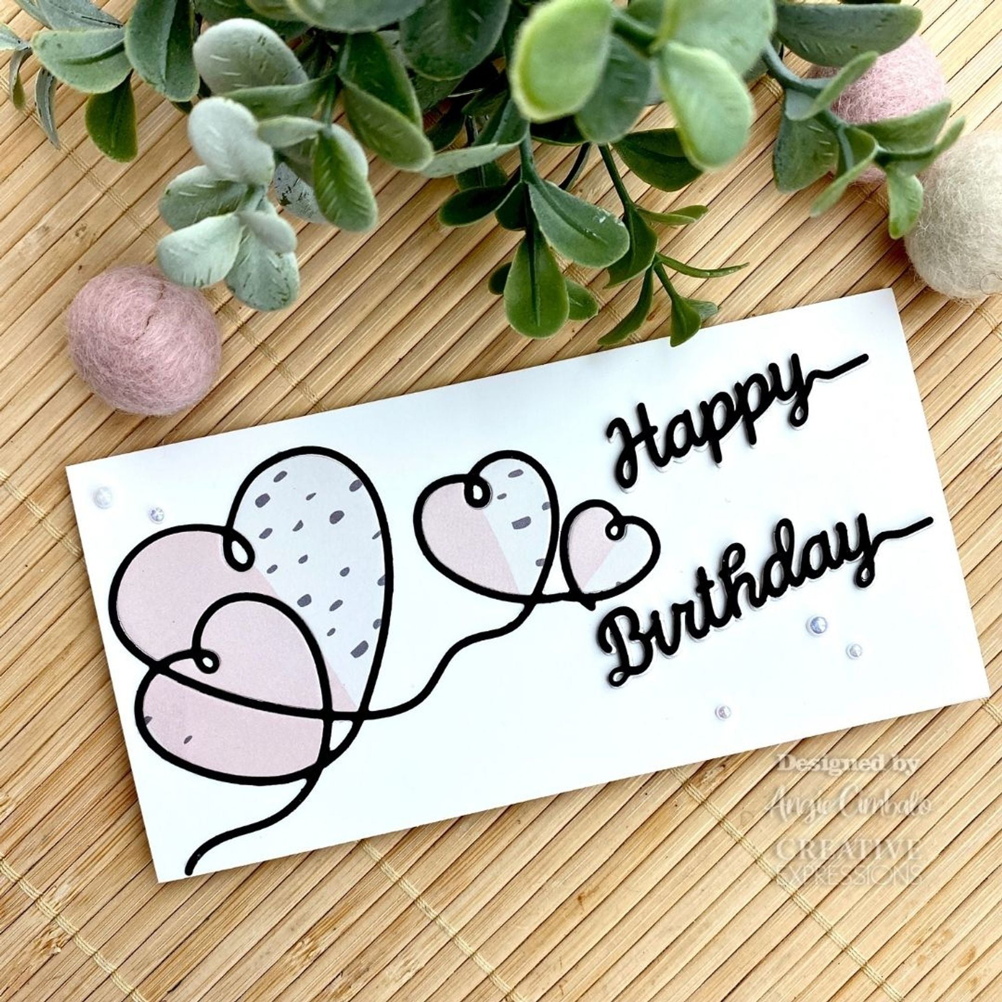 Creative Expressions One-liner Collection Hearts Craft Die