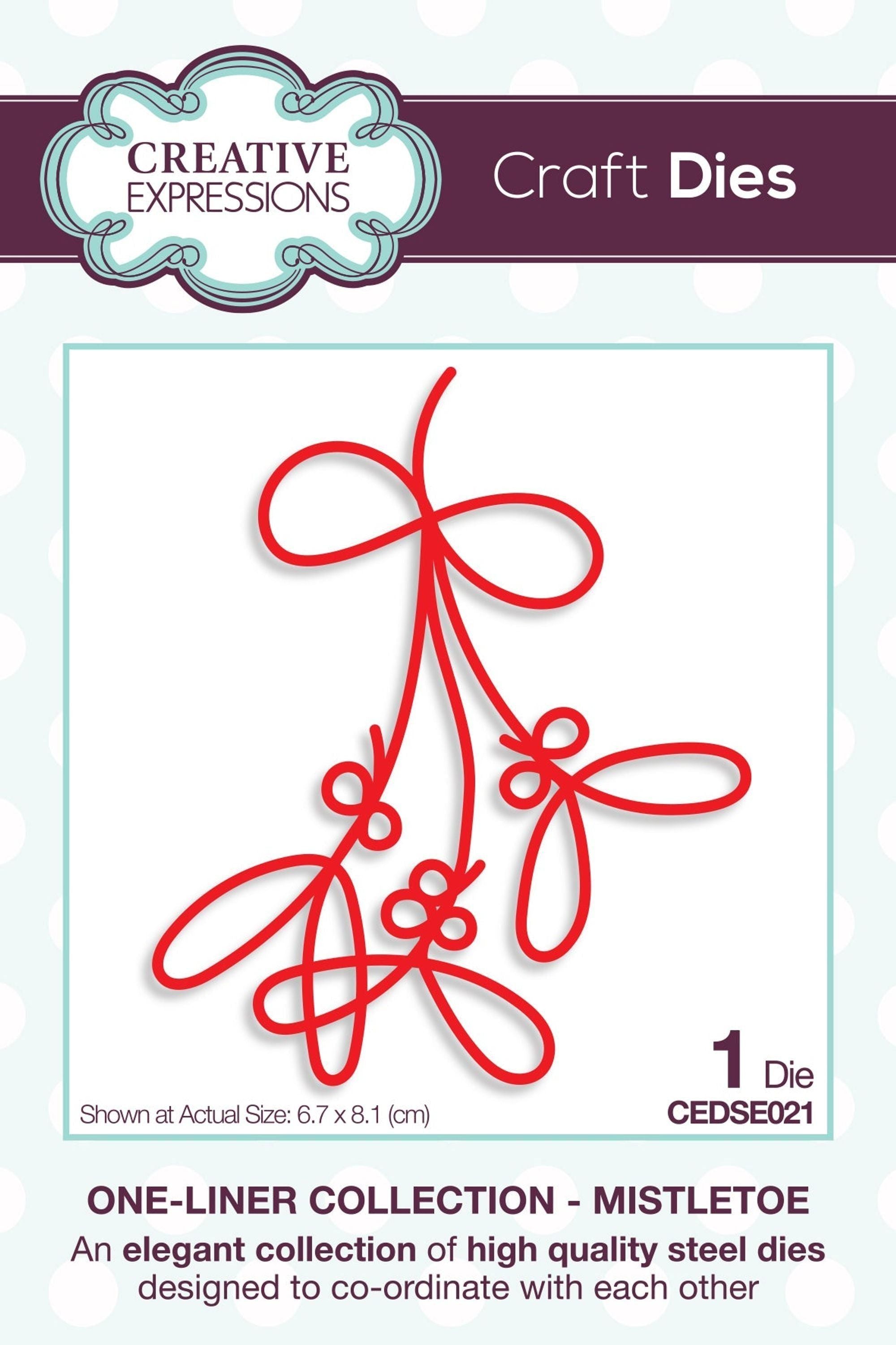 Creative Expressions One-liner Collection Mistletoe Craft Die