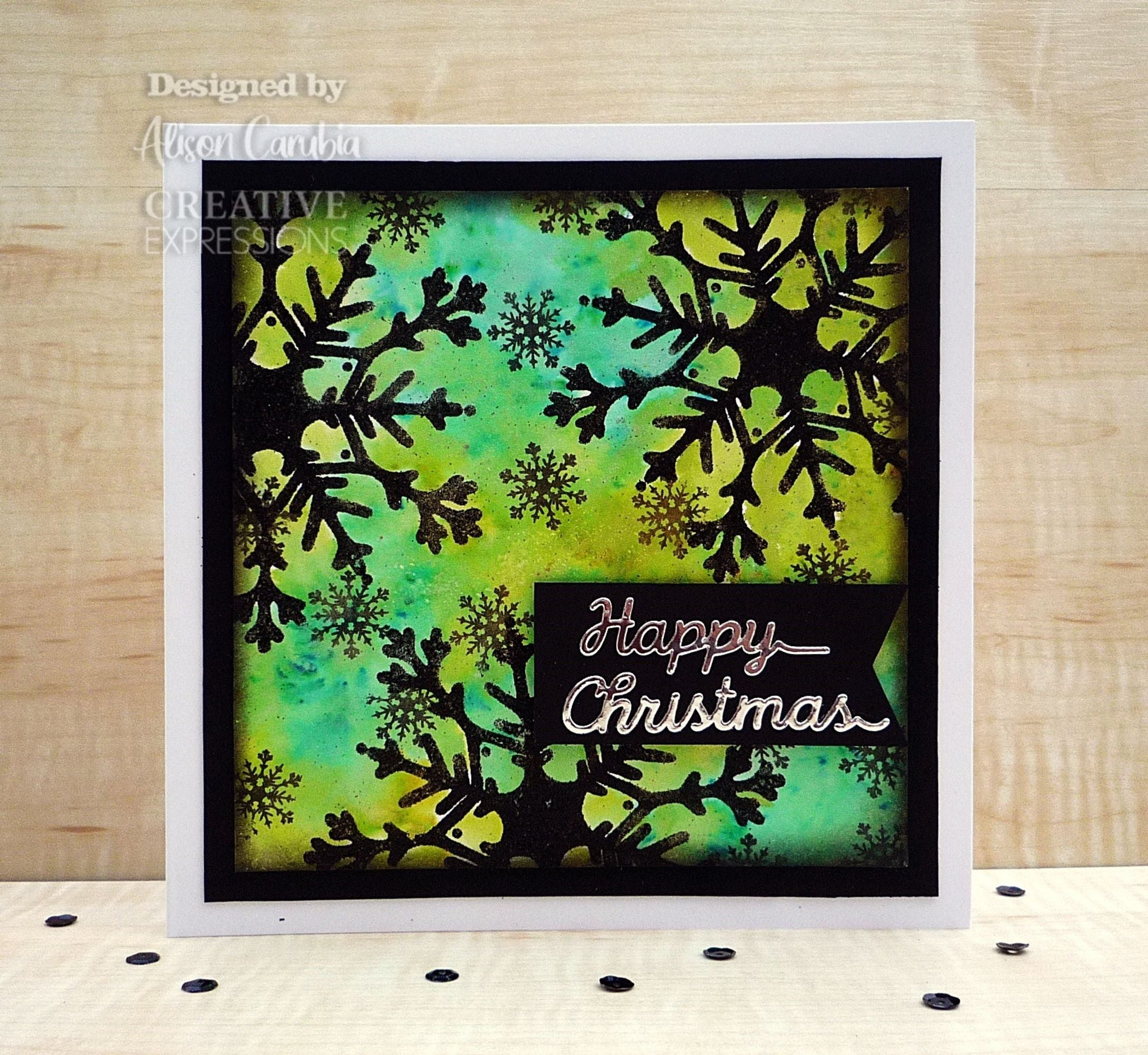 Creative Expressions One-liner Collection Merry Happy Christmas Craft Die