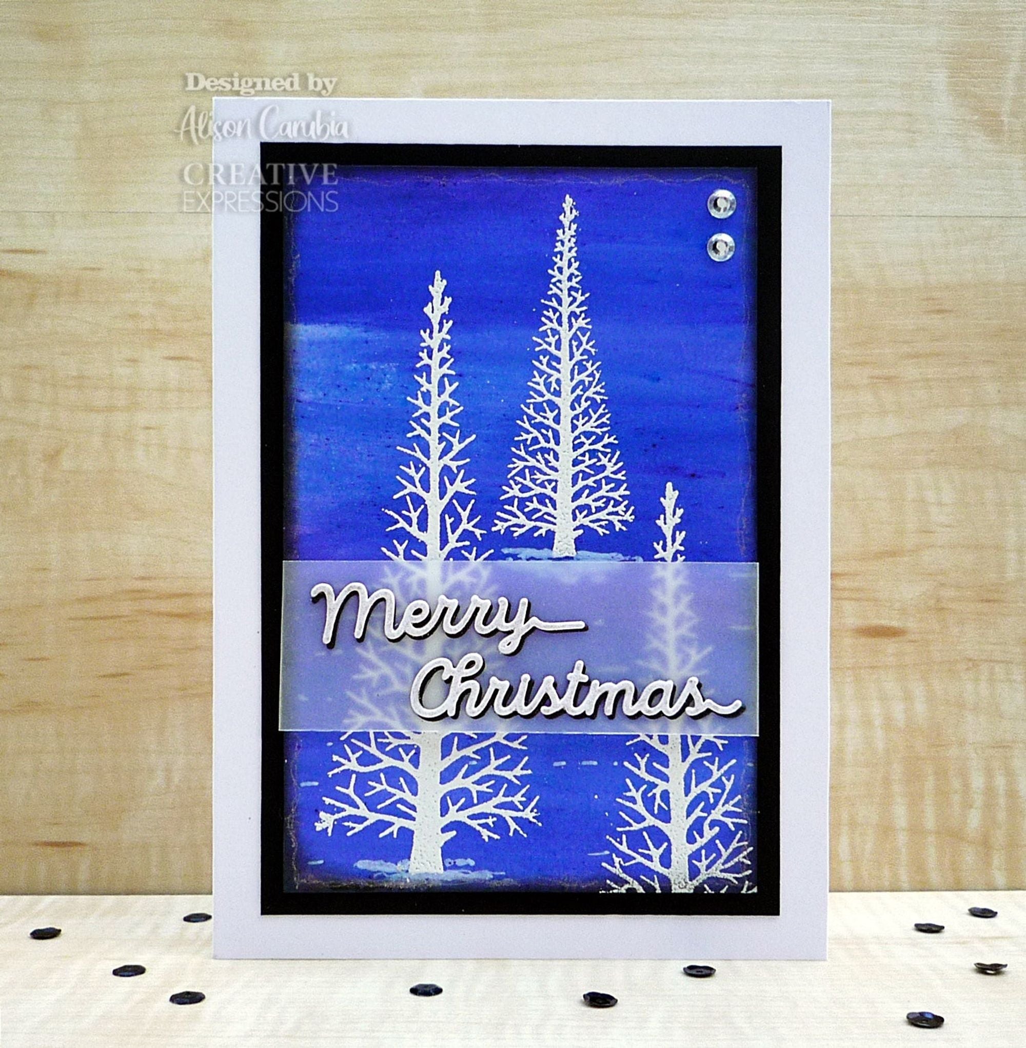 Creative Expressions One-liner Collection Merry Happy Christmas Craft Die