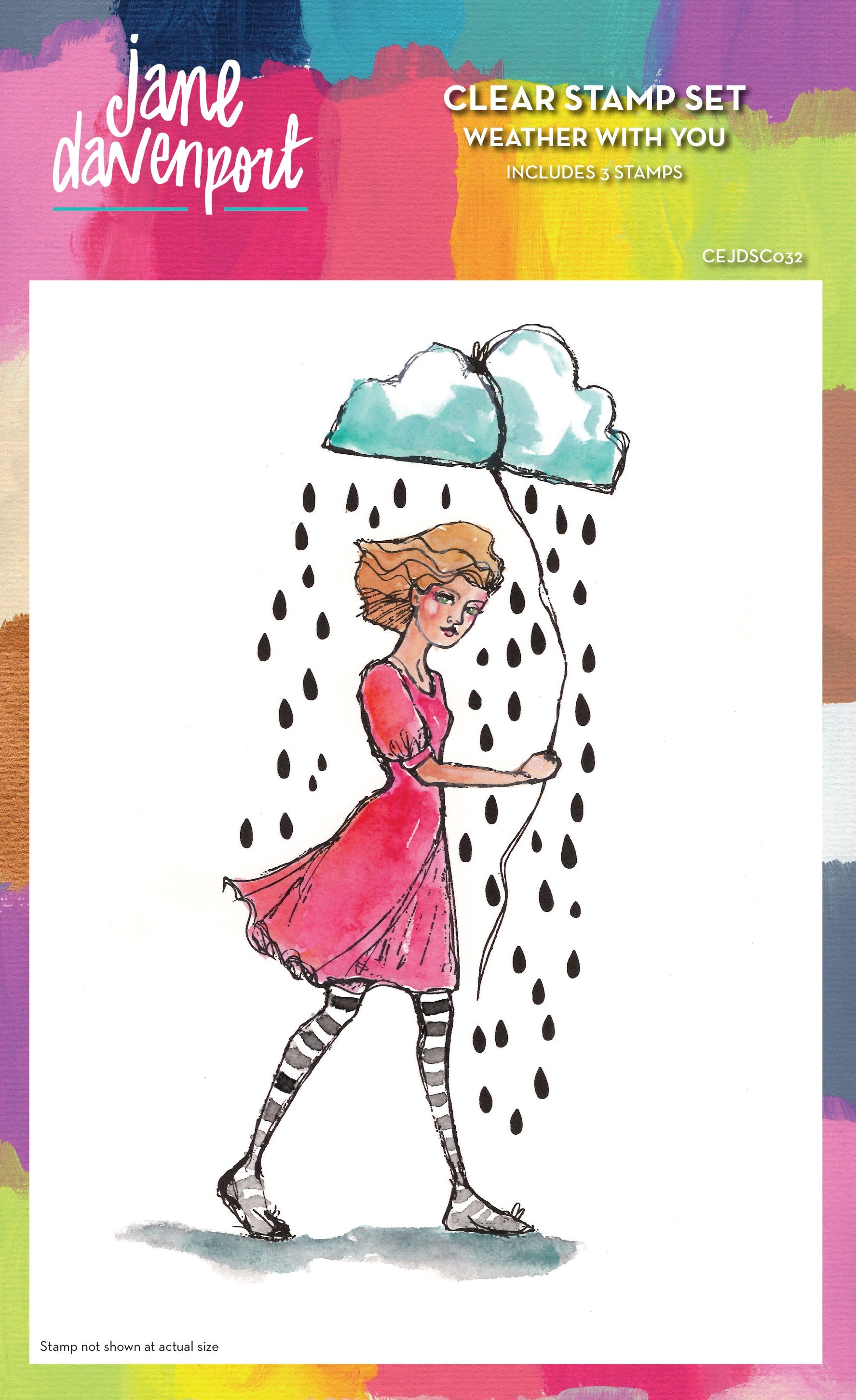 Creative Expressions Jane Davenport Weather With You 6 in x 8 in Clear Stamp Set