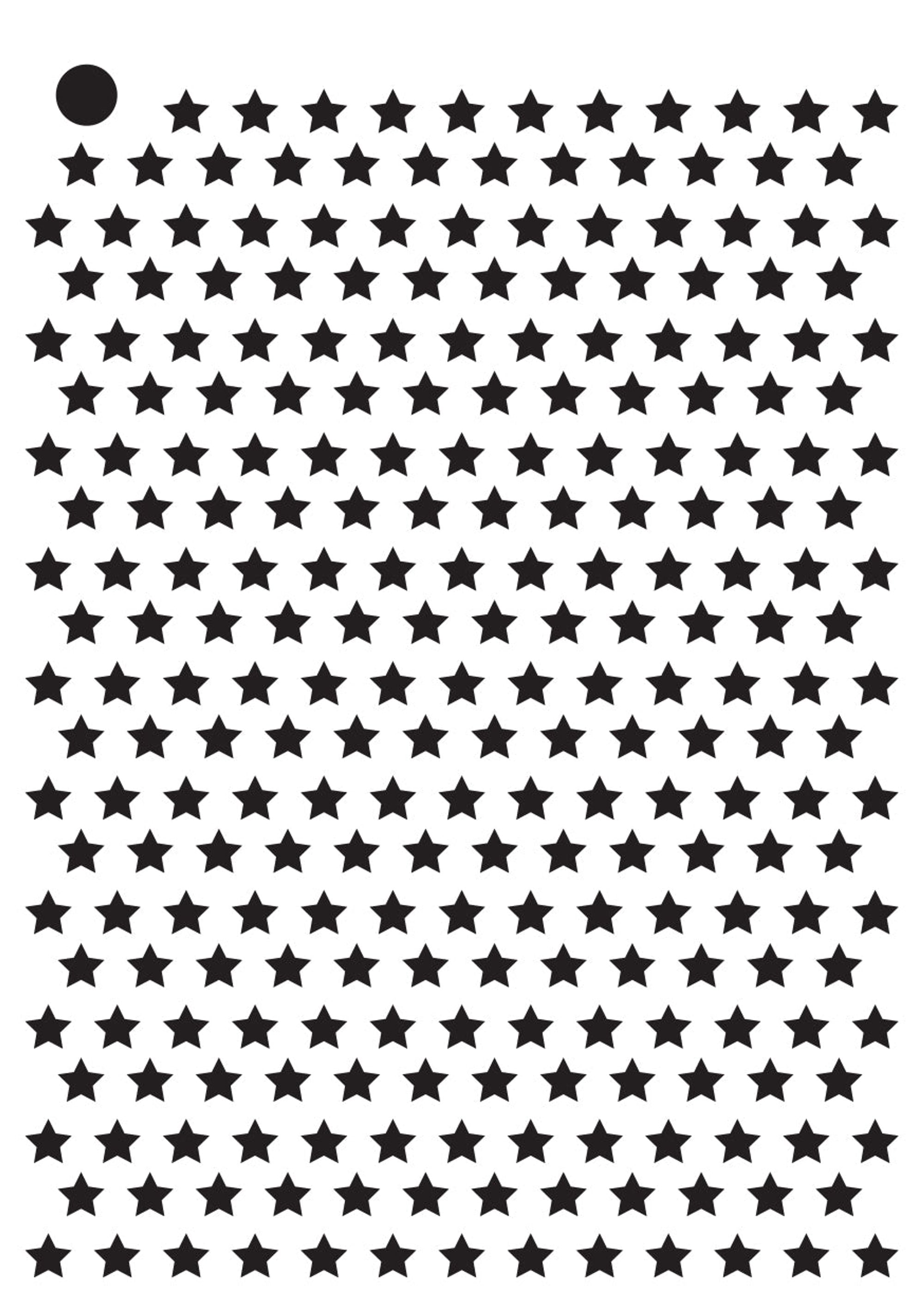 Creative Expressions Mini Stencil Stars Small 4.0 in x 3.0 in