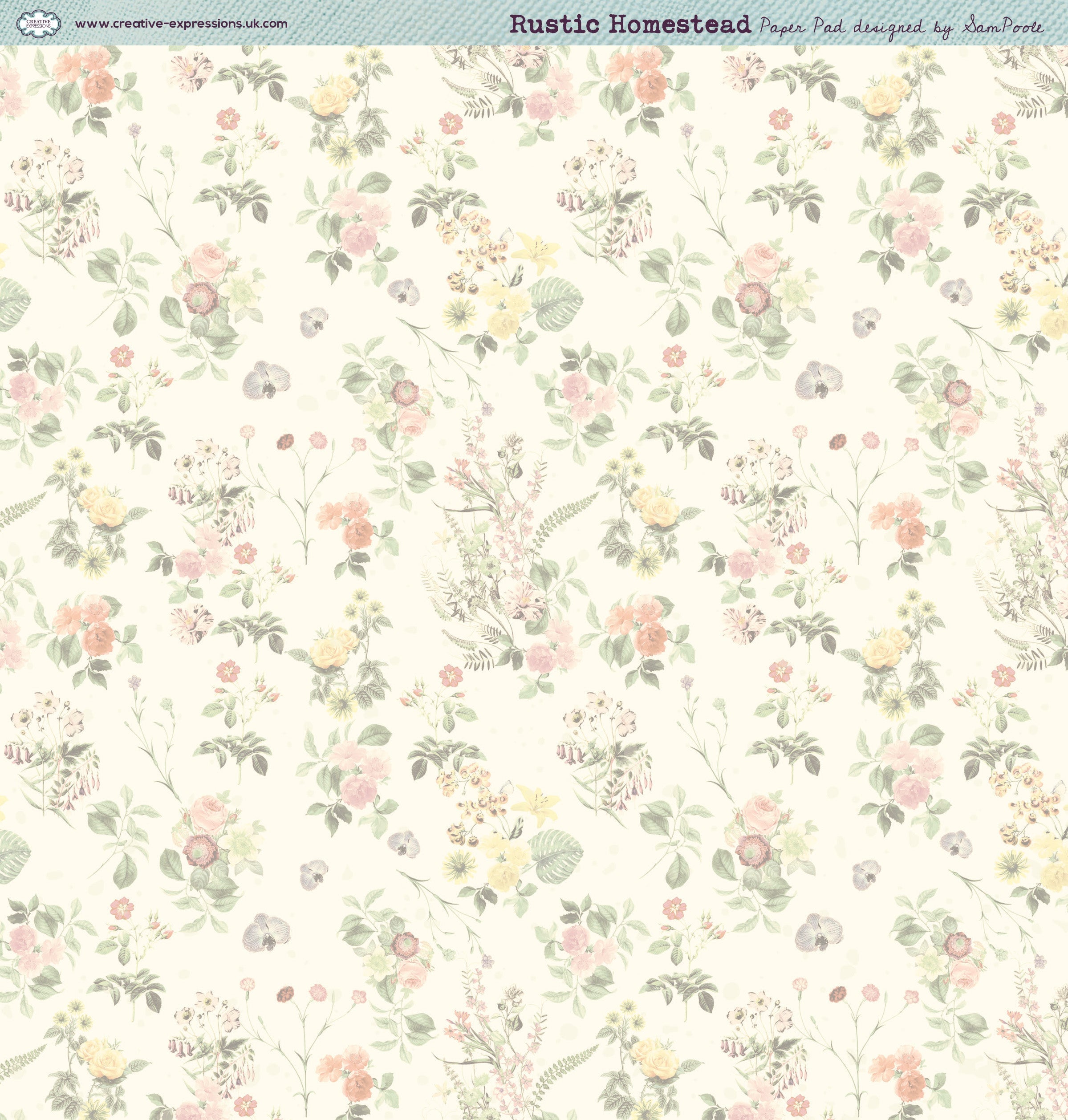 Creative Expressions Sam Poole Rustic Homestead 8 in x 8 in Paper Pad