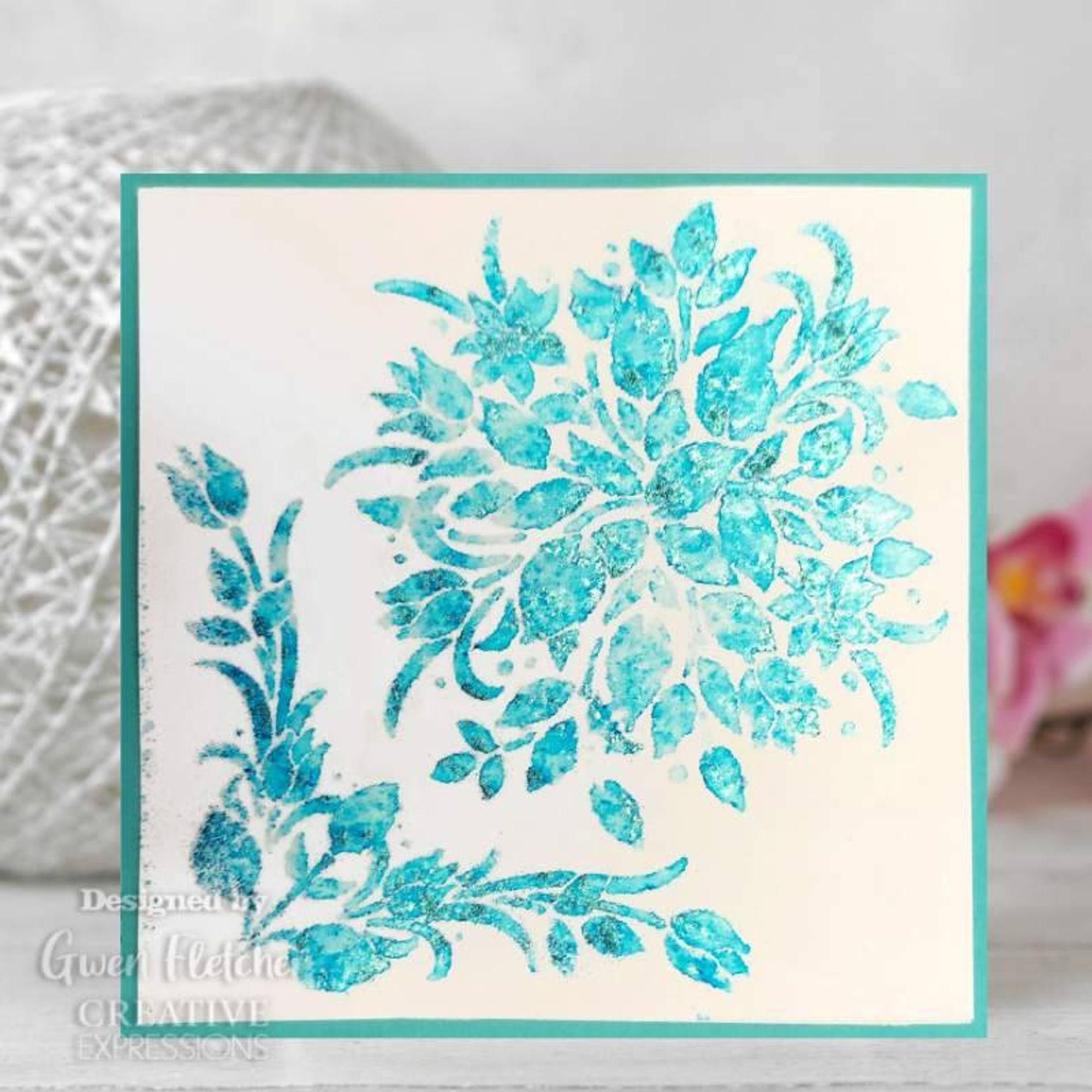 Creative Expressions Timeless Florals 7 in x 7 in Stencil