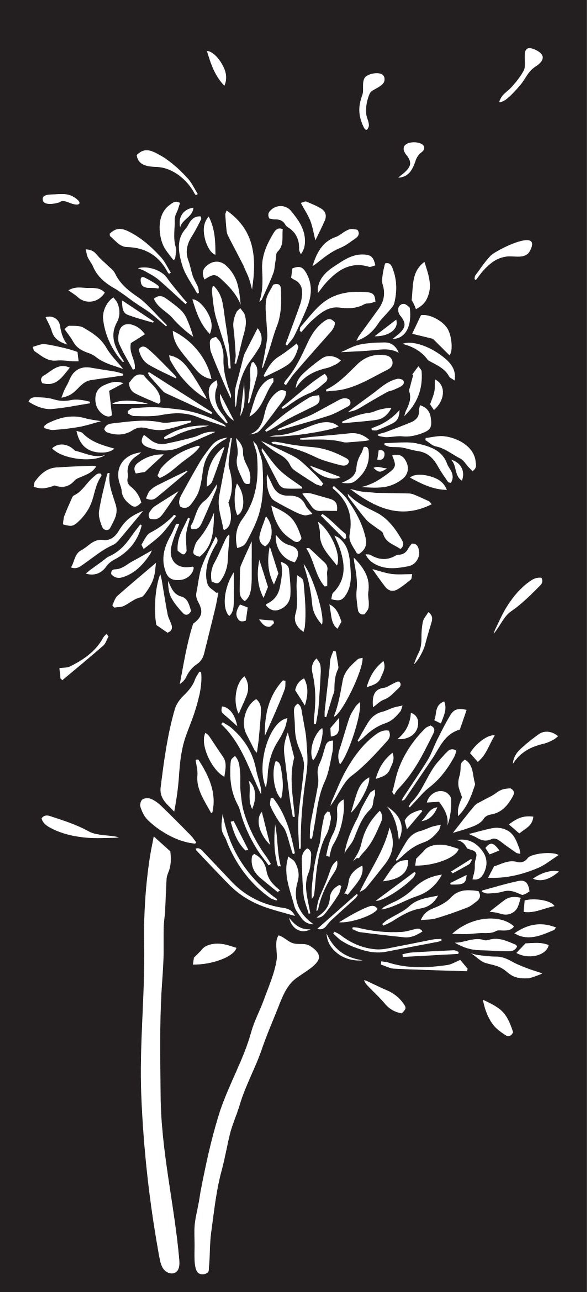 Creative Expressions Dandelion Whisper DL Stencil