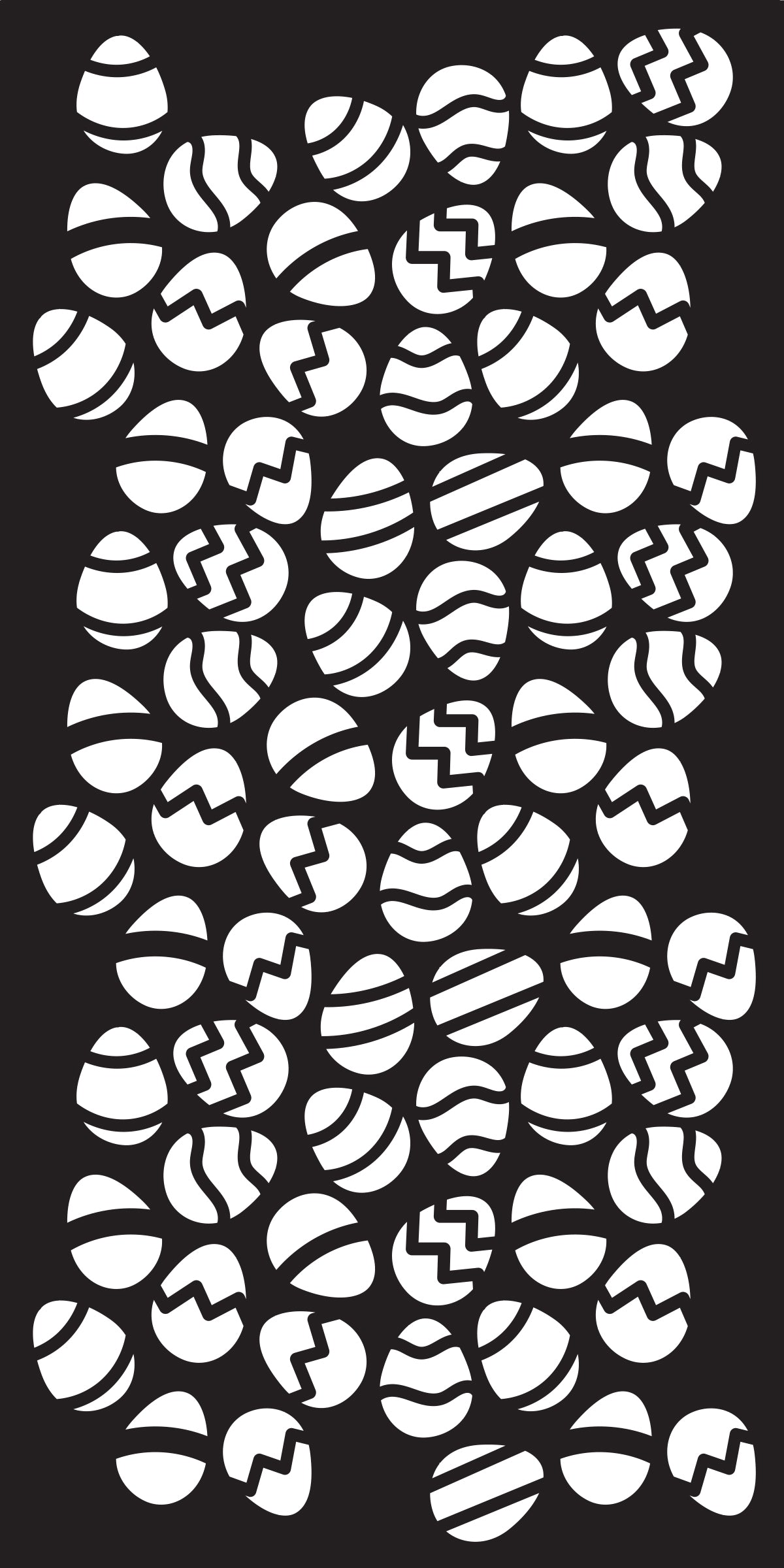 Creative Expressions Egg Stravaganza DL Stencil 4 in x 8 in (10.0 x 20.3 cm)