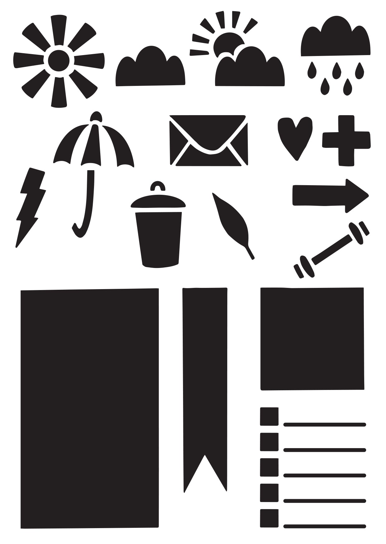 Creative Expressions Helen Colebrook Let Get Documenting 6 in x 4 in Stencil