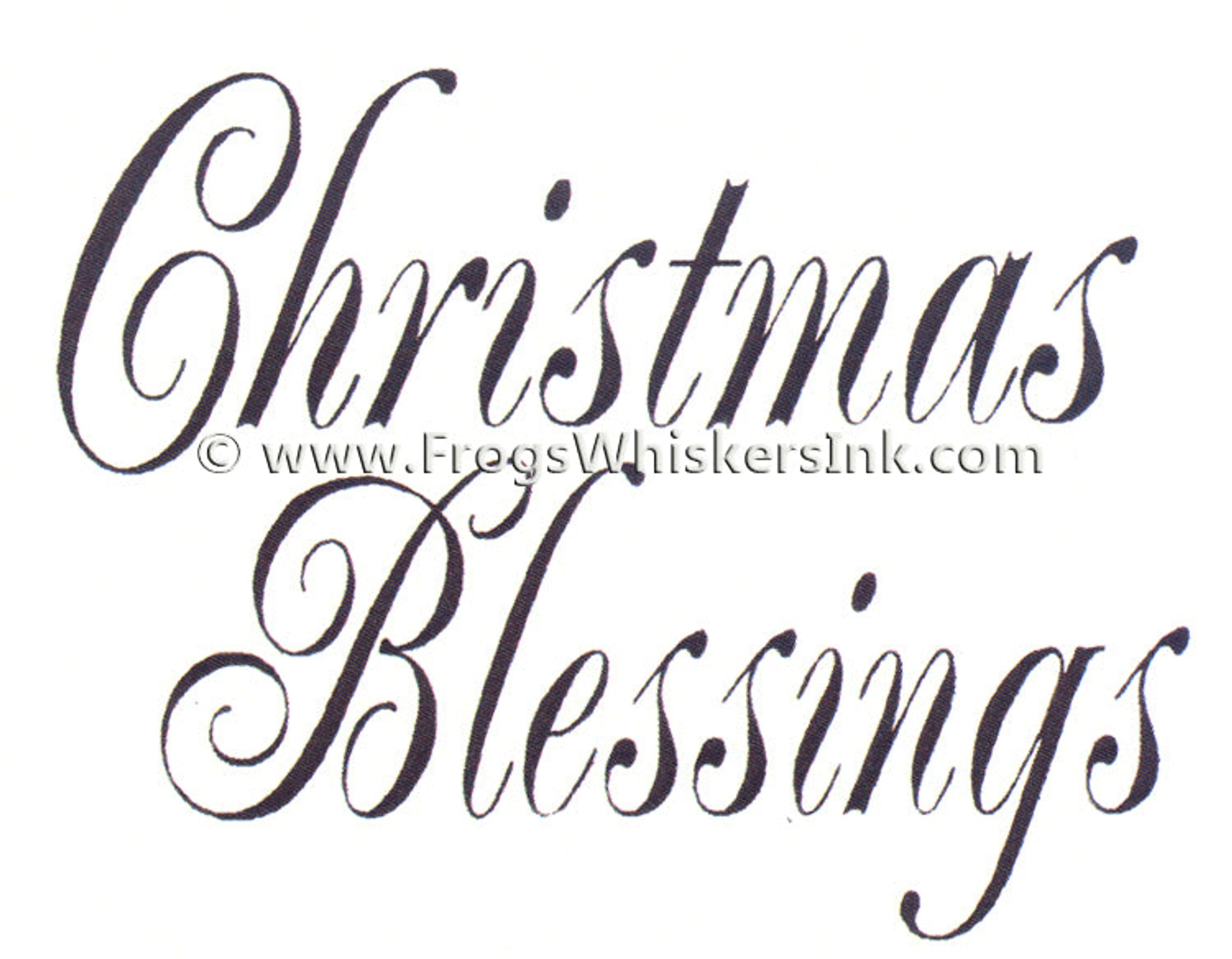 Frog's Whiskers Ink Stamps - Christmas Blessings