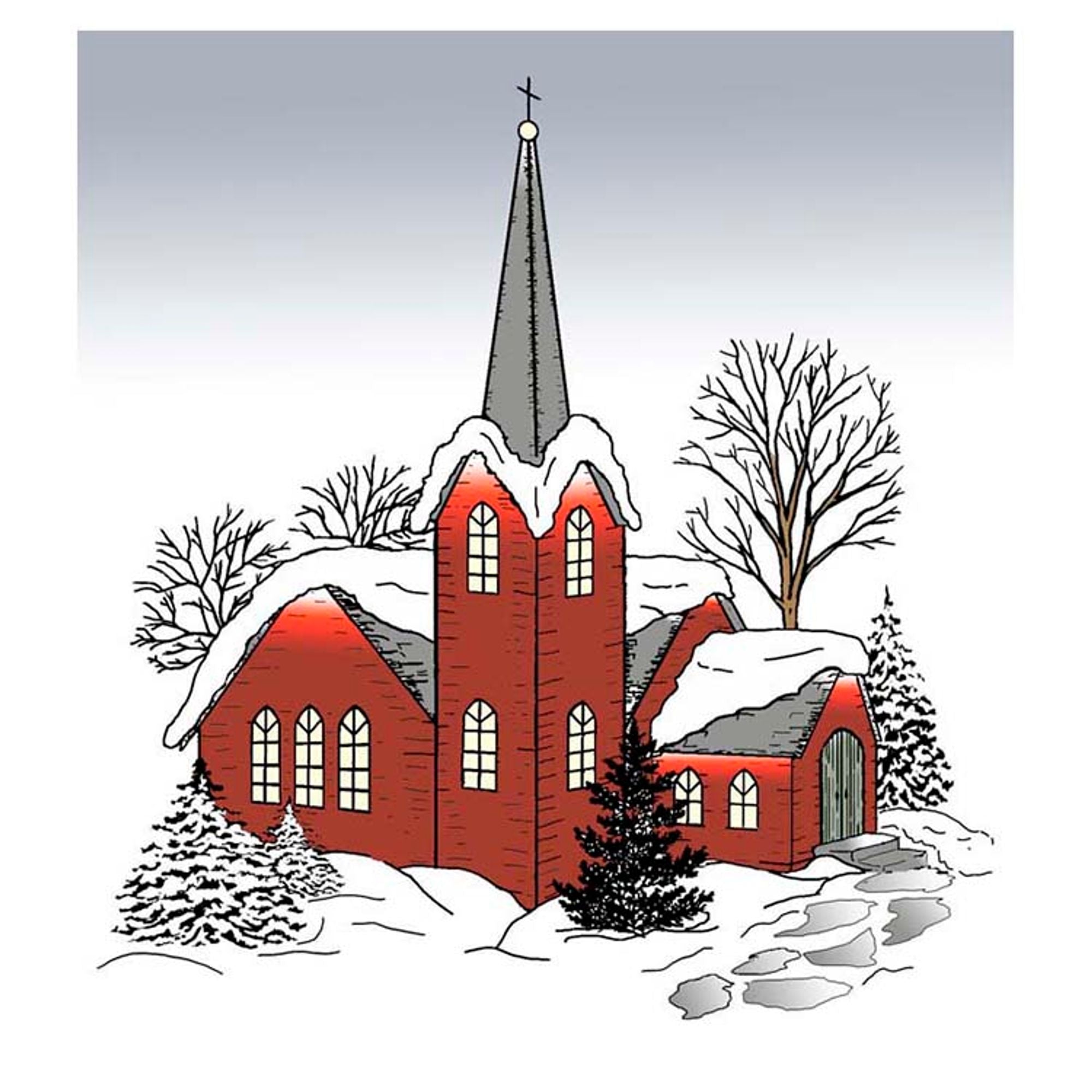 Frog's Whiskers Ink Stamp - Little Country Church