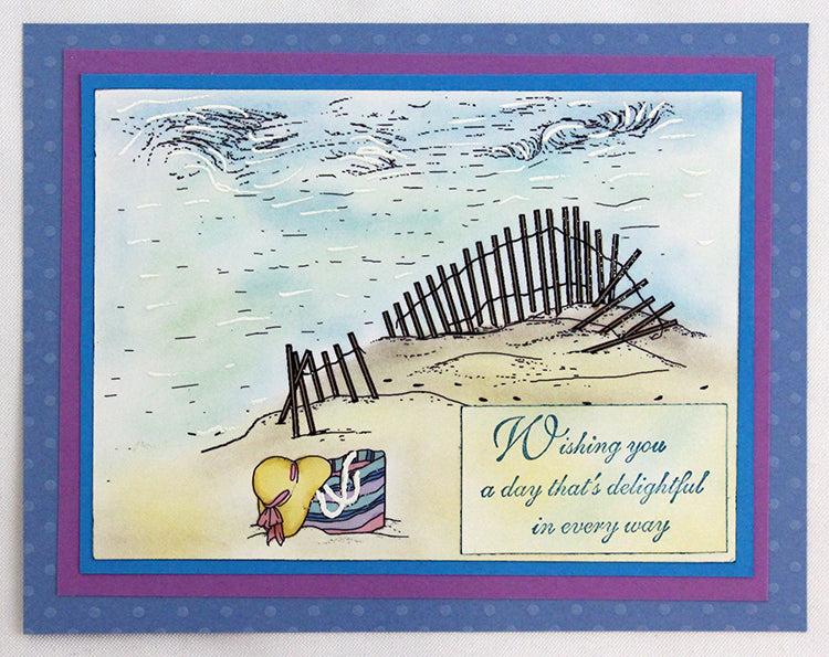 Frog's Whiskers Ink Stamp - Beach Fence