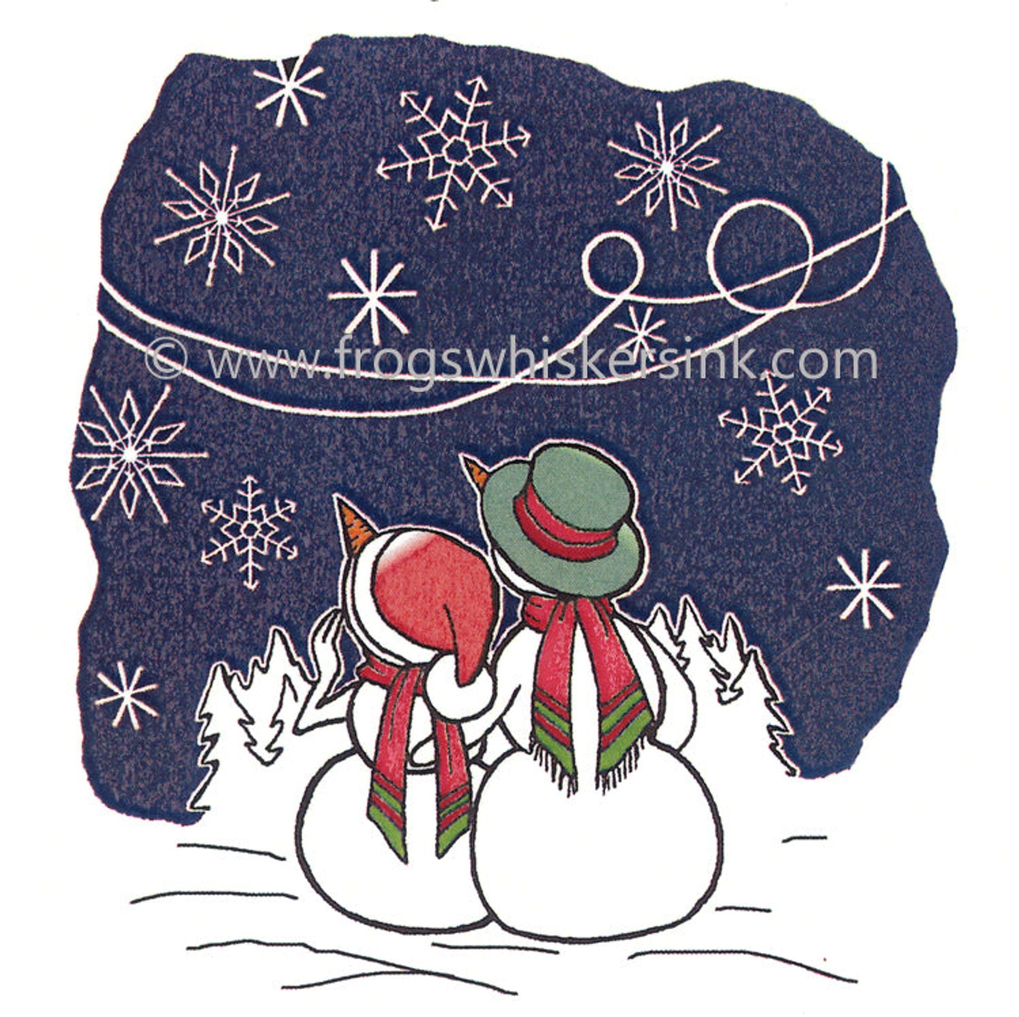 Frog's Whiskers Ink Stamps - Winter Sky