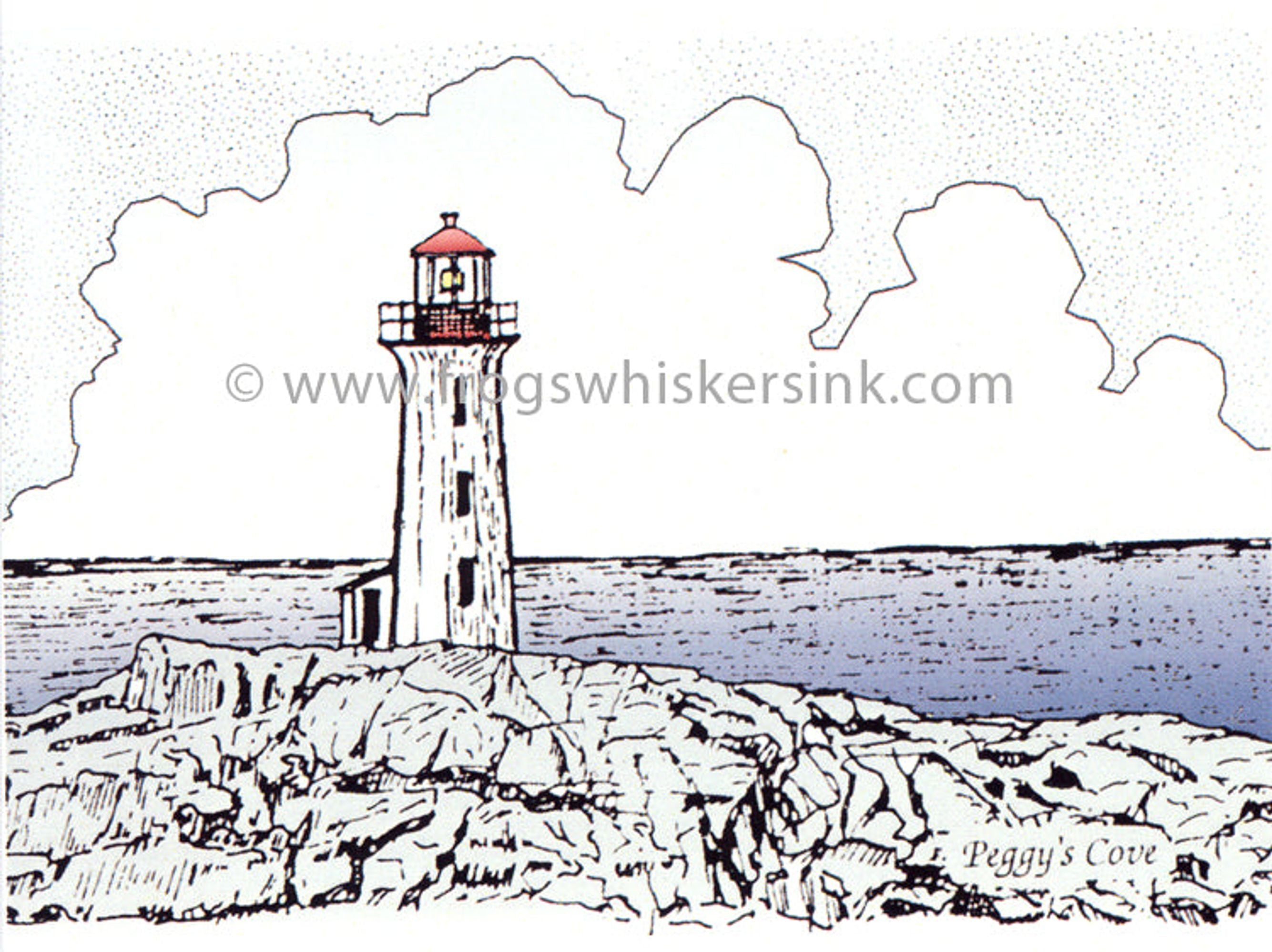 Frog's Whiskers Ink Stamps -Peggy's Cove Cling Mount Stamp