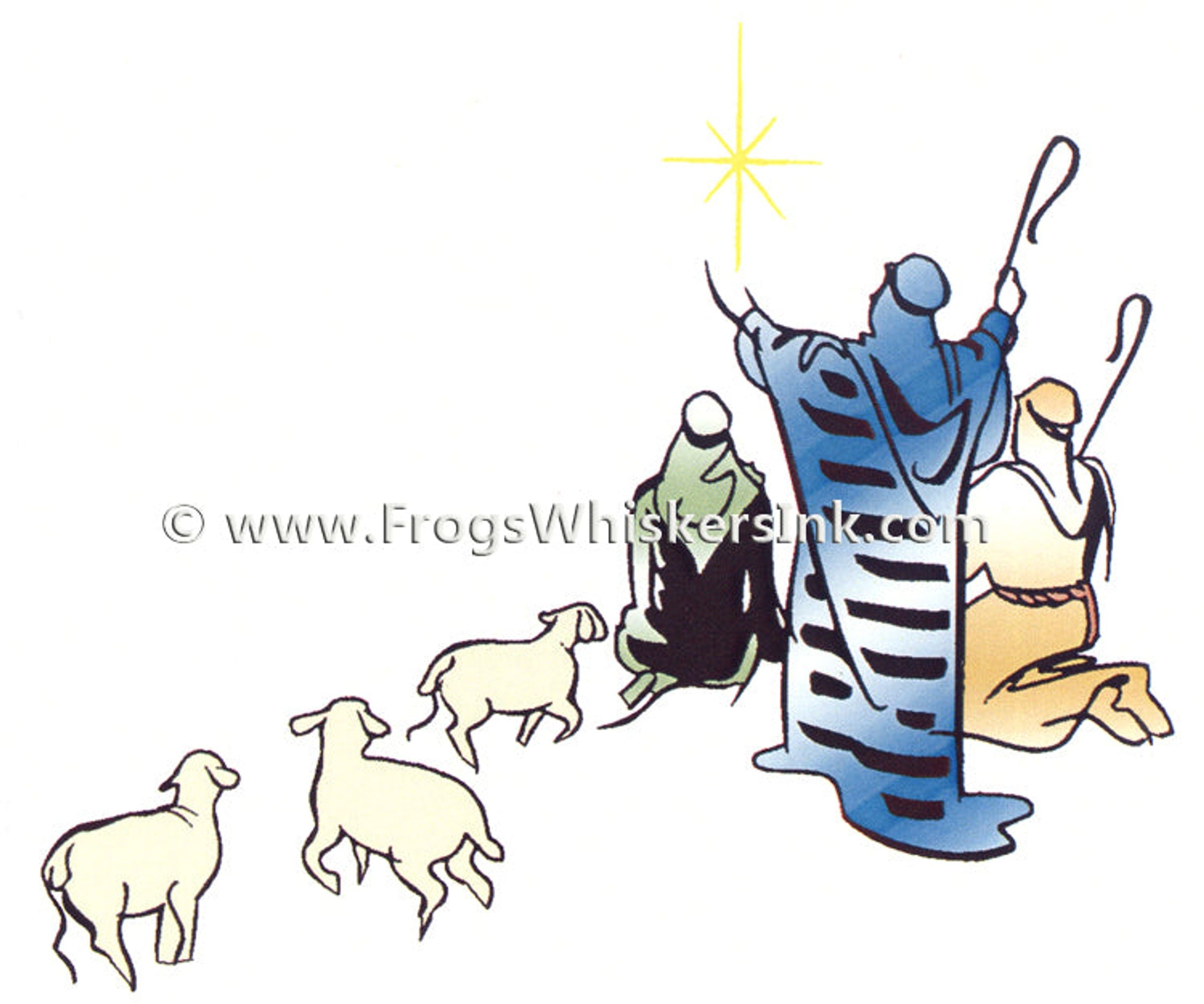 Frog's Whiskers Ink Stamps - Shepherds Watching