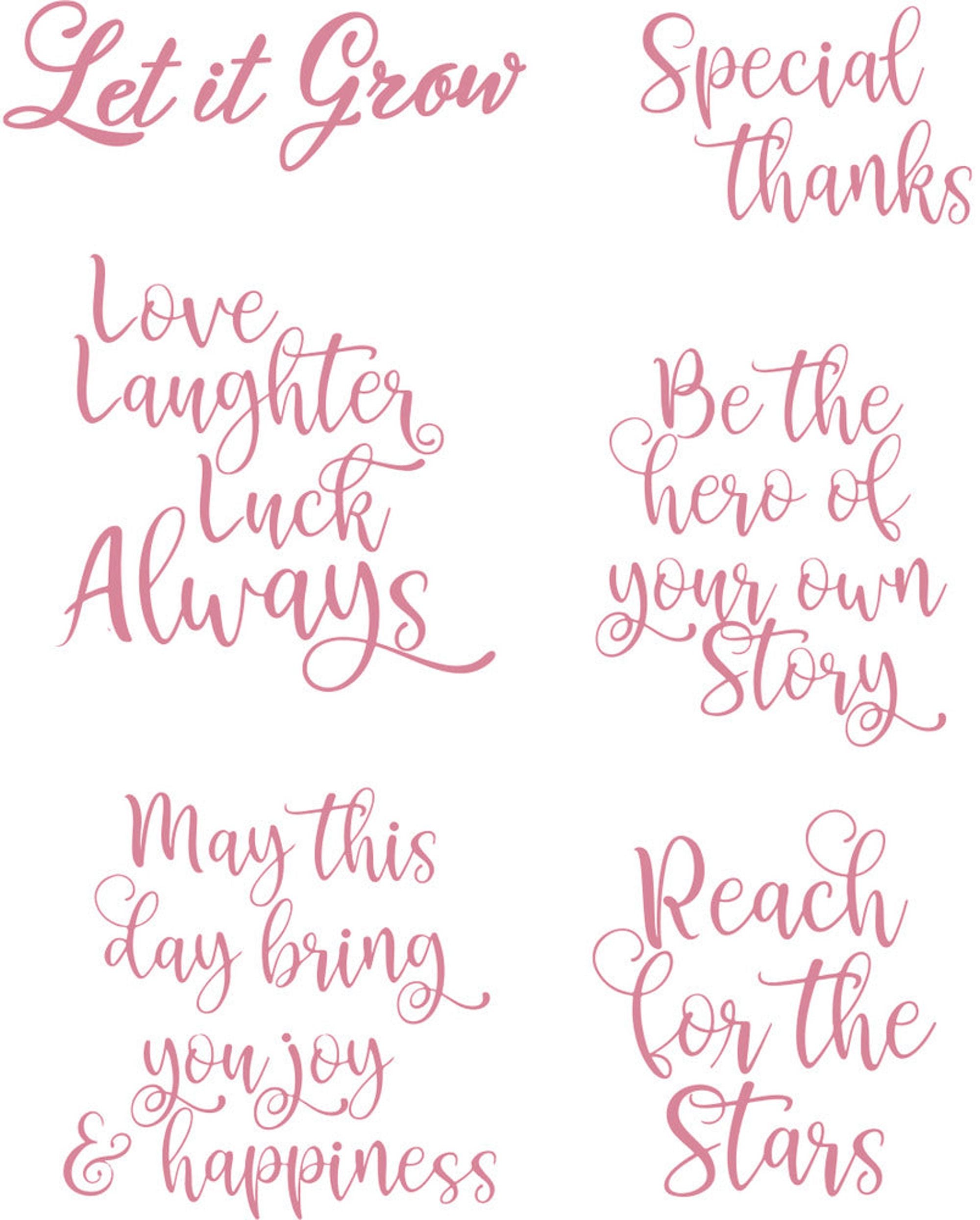 Couture Creations You Go Girl Sentiments Stamp Set