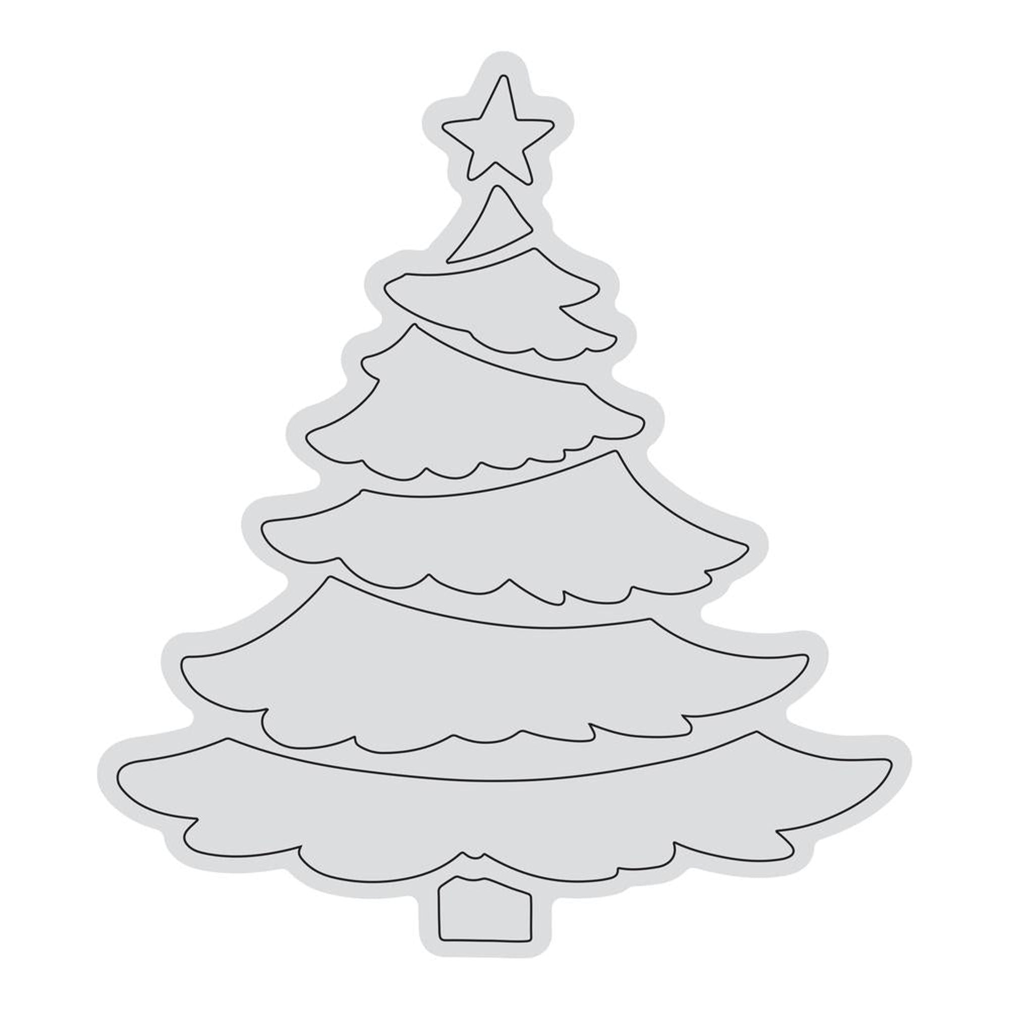 Tiered Tree Outline Stamp (1pc)