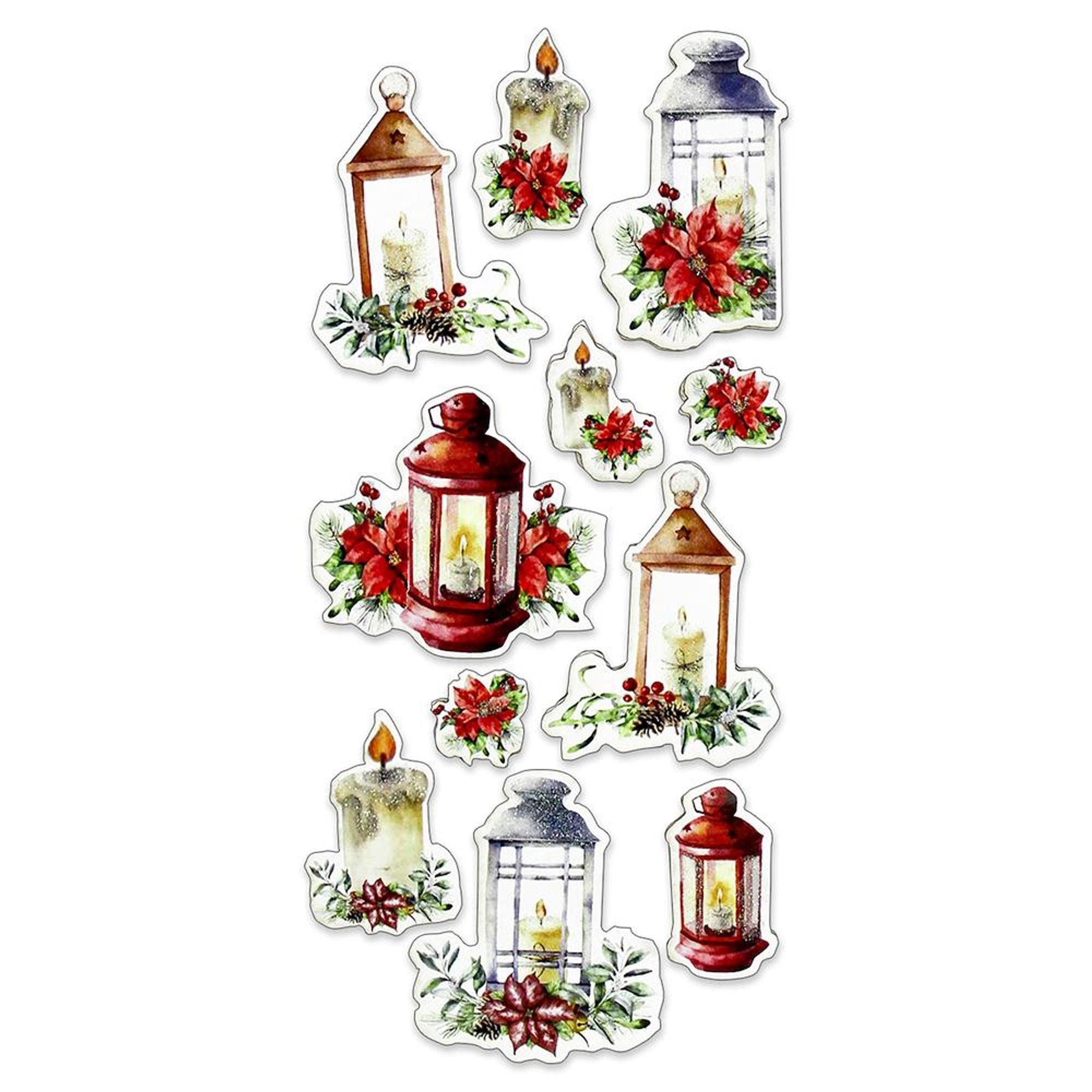 Christmas Embellishment - Festive Lantern 11pc