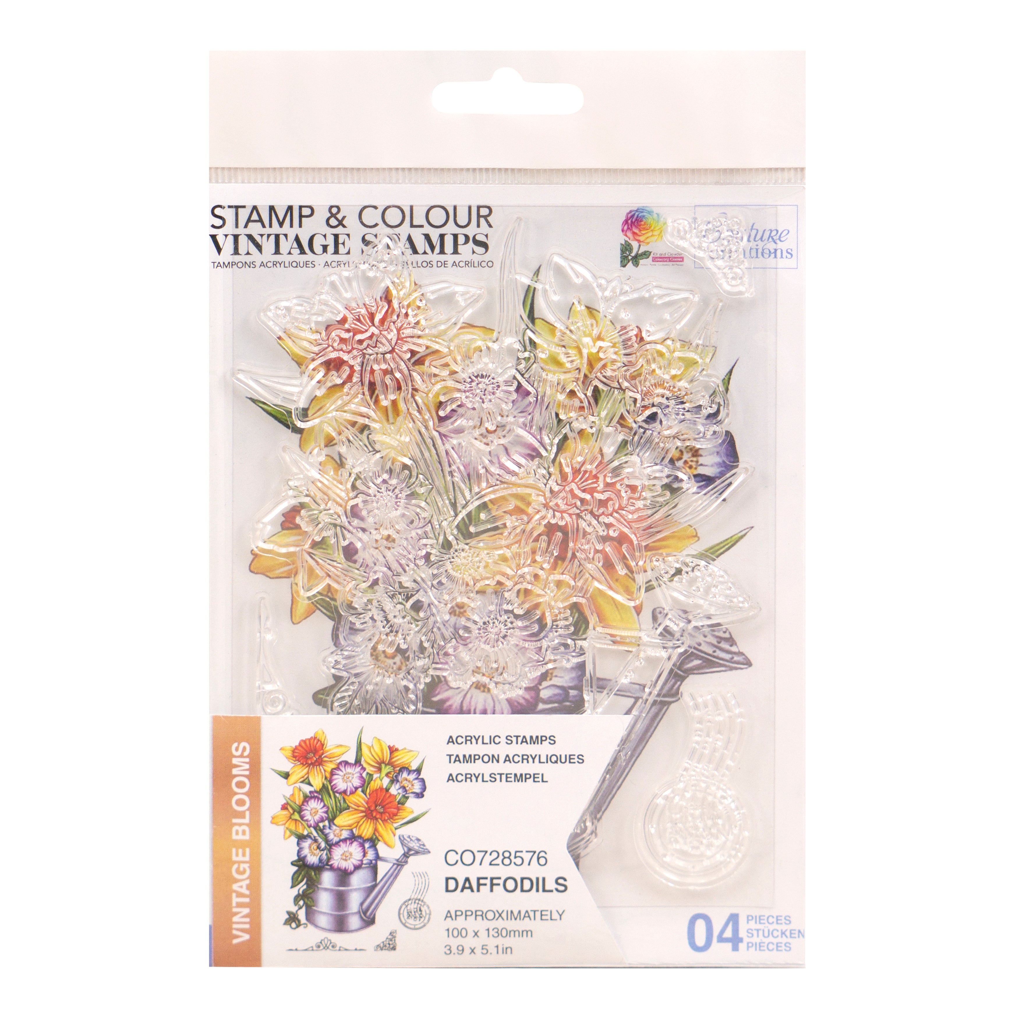 Couture Creations Daffodils Stamp and Colour Set (4pc)