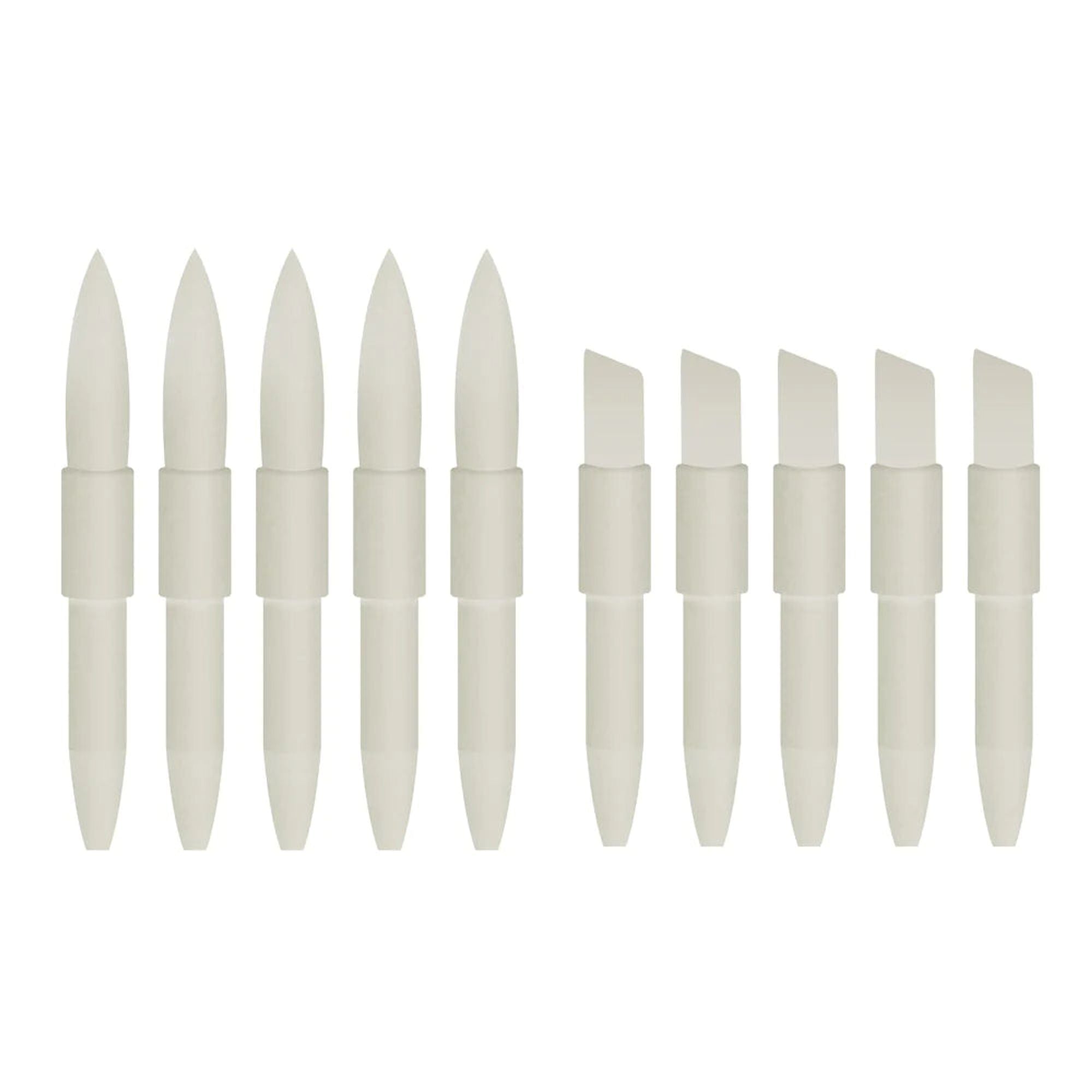 Couture Creations - Twin Tip Ink Marker Replacement Tips (5 Flexible Brush Tips, 5 Firm Chisel Tips)