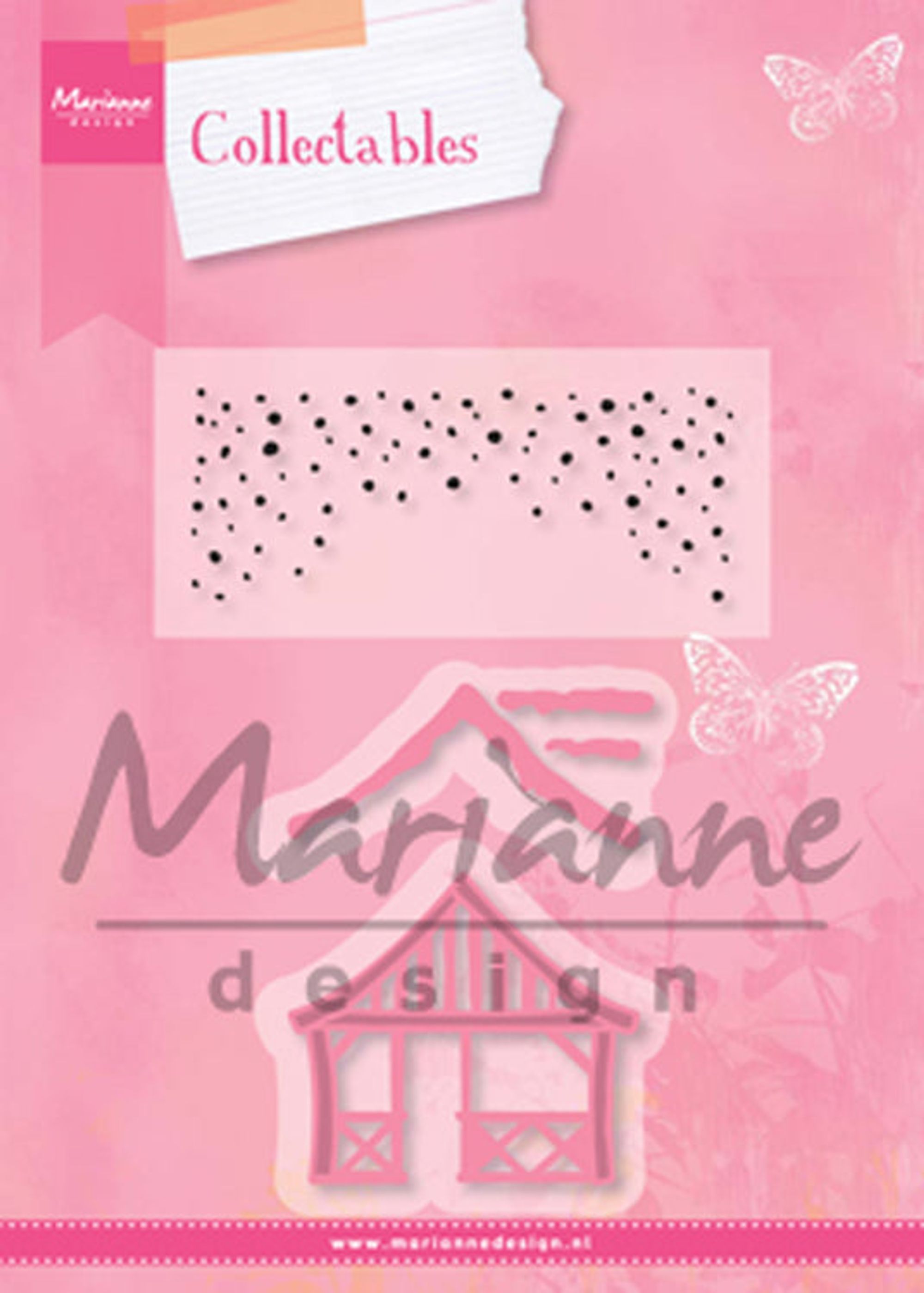 Marianne Design: Collectables Dies & Stamp Set - Xmas Village Chalet