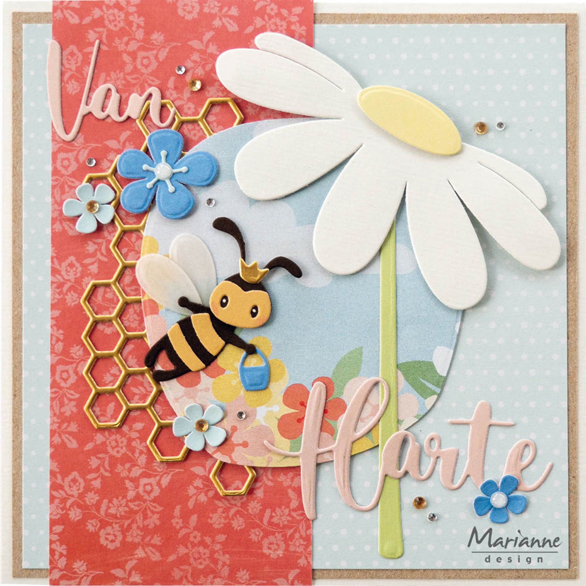 Marianne Design Craftables Die - Art Texture Honeycomb