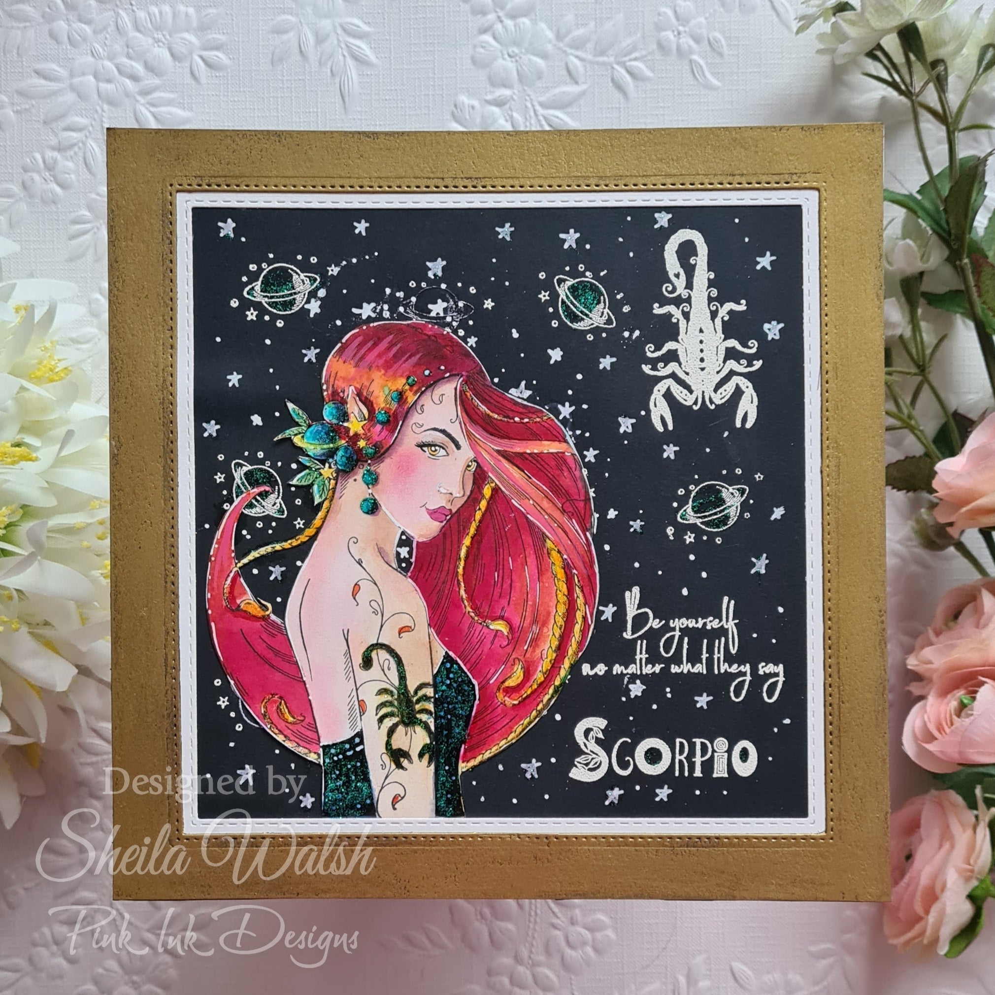 Pink Ink Designs Scorpio 6 in x 8 in Clear Stamp Set