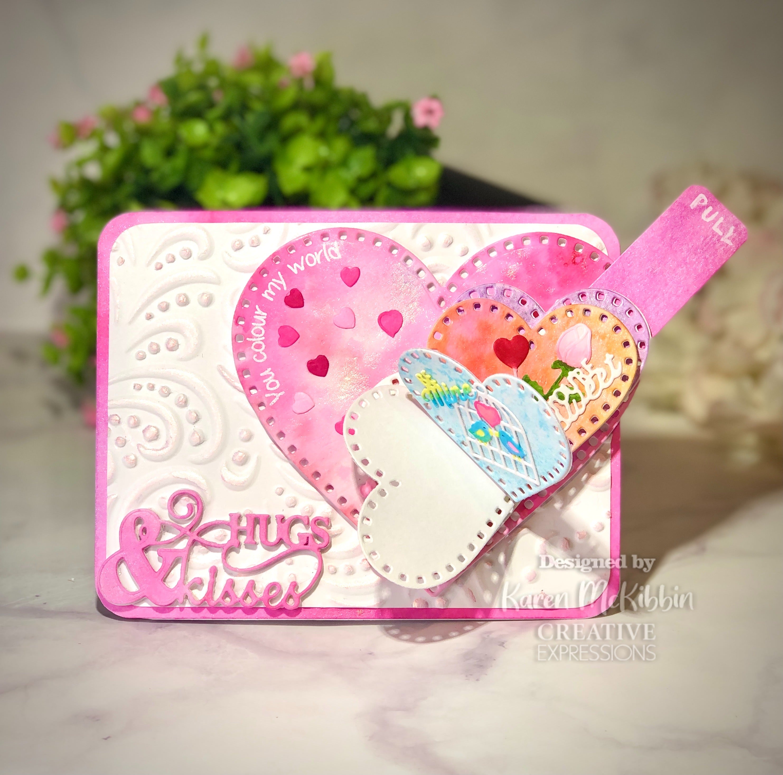 Creative Expressions Sue Wilson Mini Expressions Hugs & Kisses Craft Die