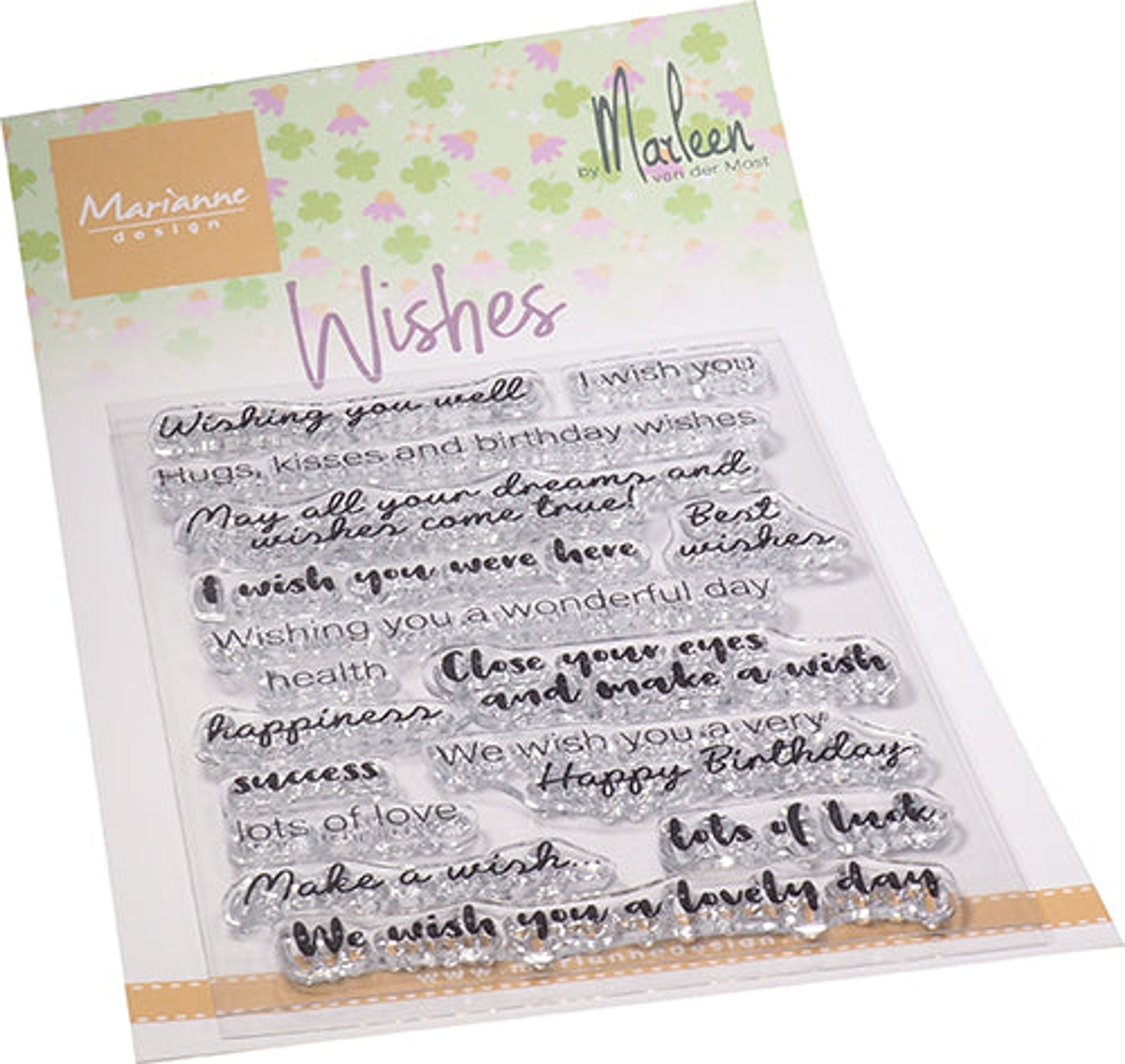 Wishes By Marleen Clear Stamp Set