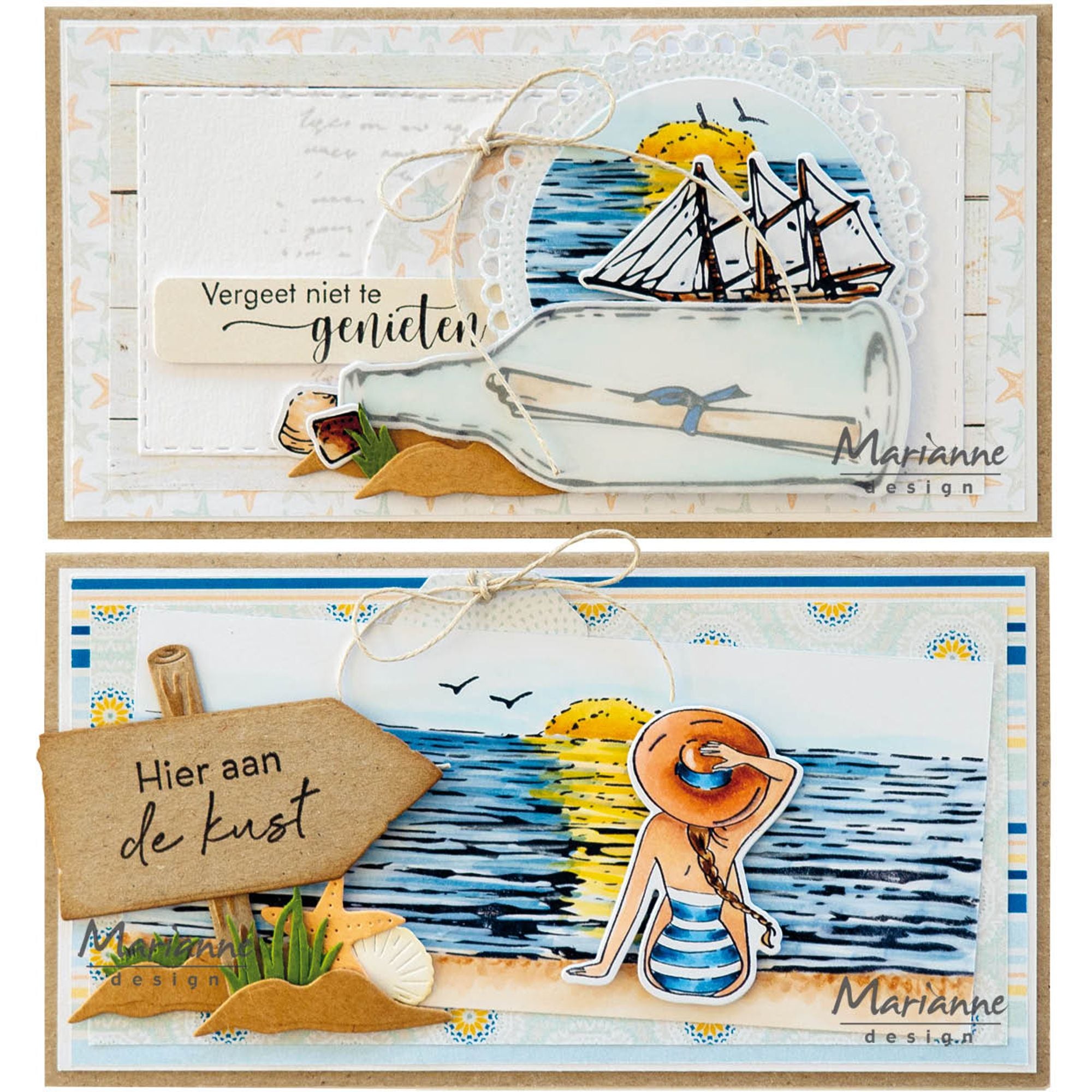 Marianne Design Clear Stamp & Die Set - Beach Girl