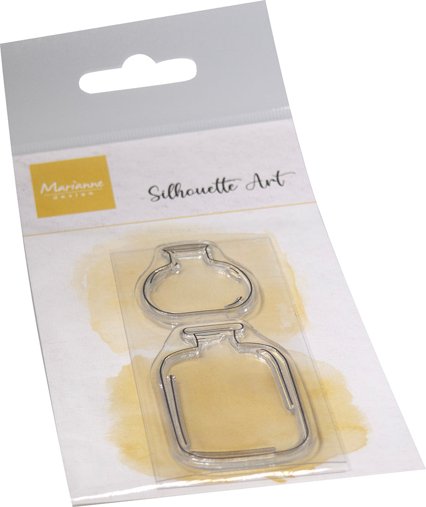 Marianne Design Clear Stamp - Silhouette Art Vases