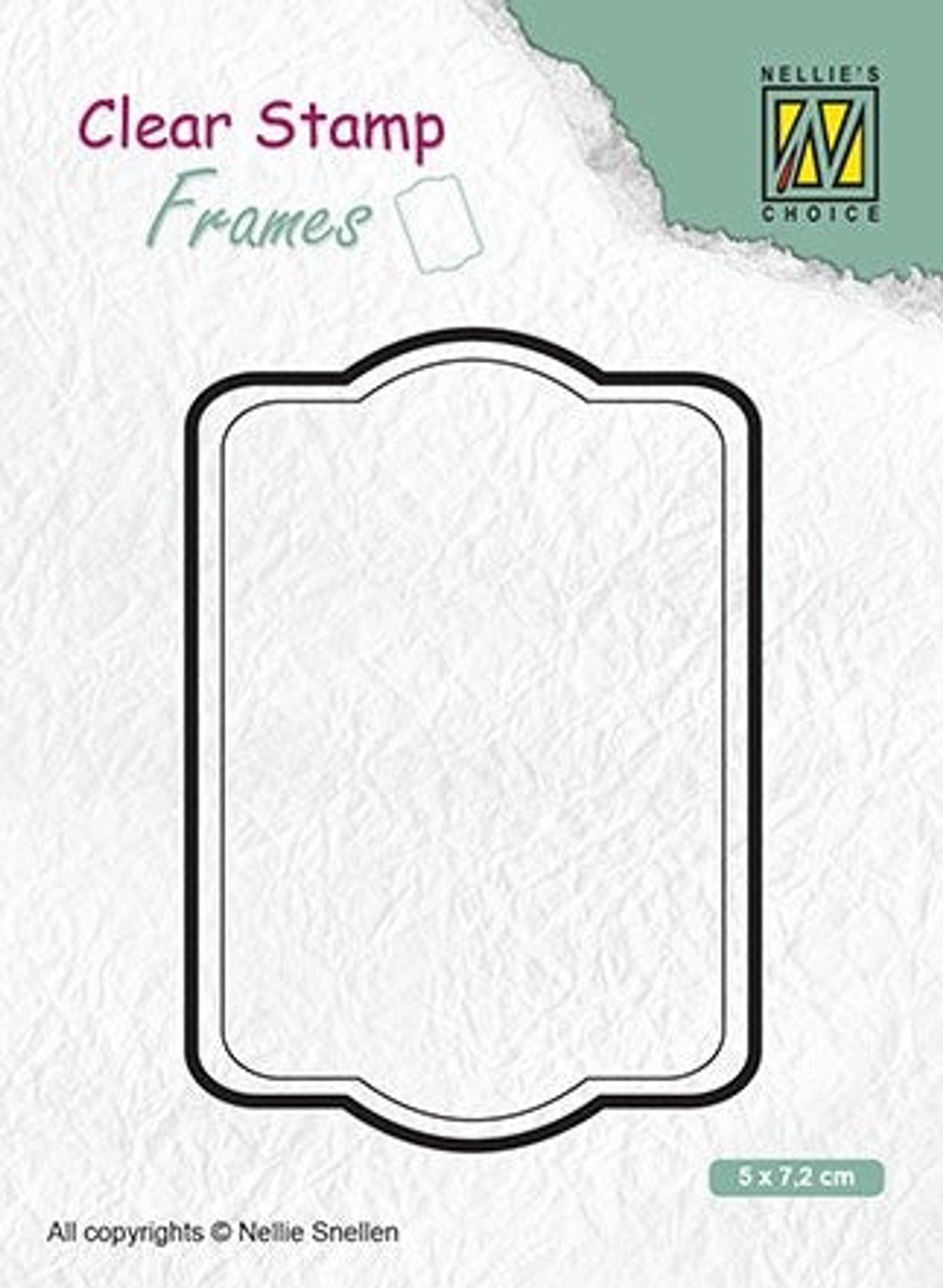 Clear Stamp Frame Rectangle 2 x 3 inches