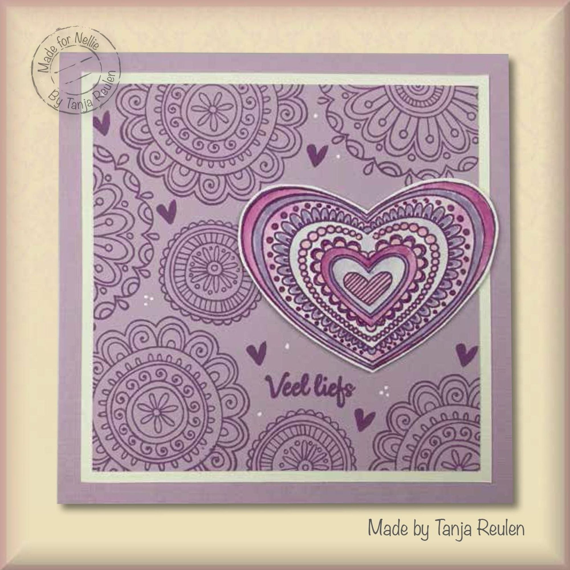 Nellie's Choice Clear Stamp Mandalas Paisley Flower 2