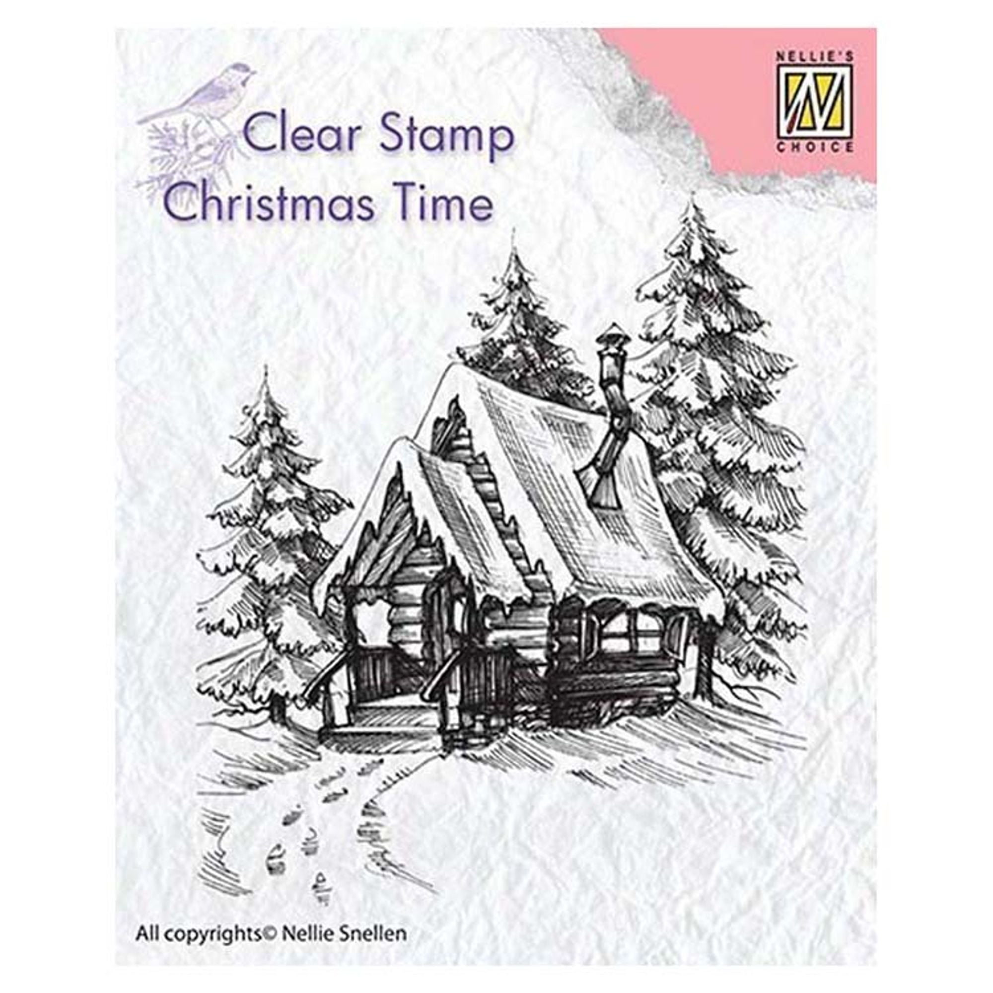 Nellie's Choice Clear Stamp Snowy House 2
