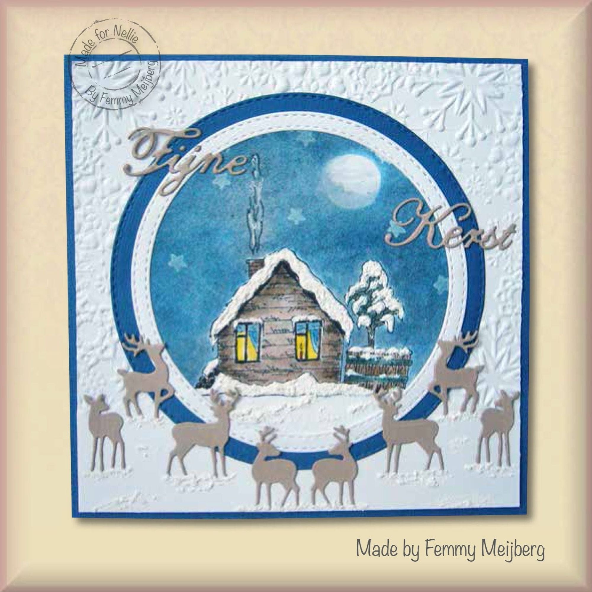 Nellie's Choice Clear Stamp Christmas Time - Snowy Cottage-2