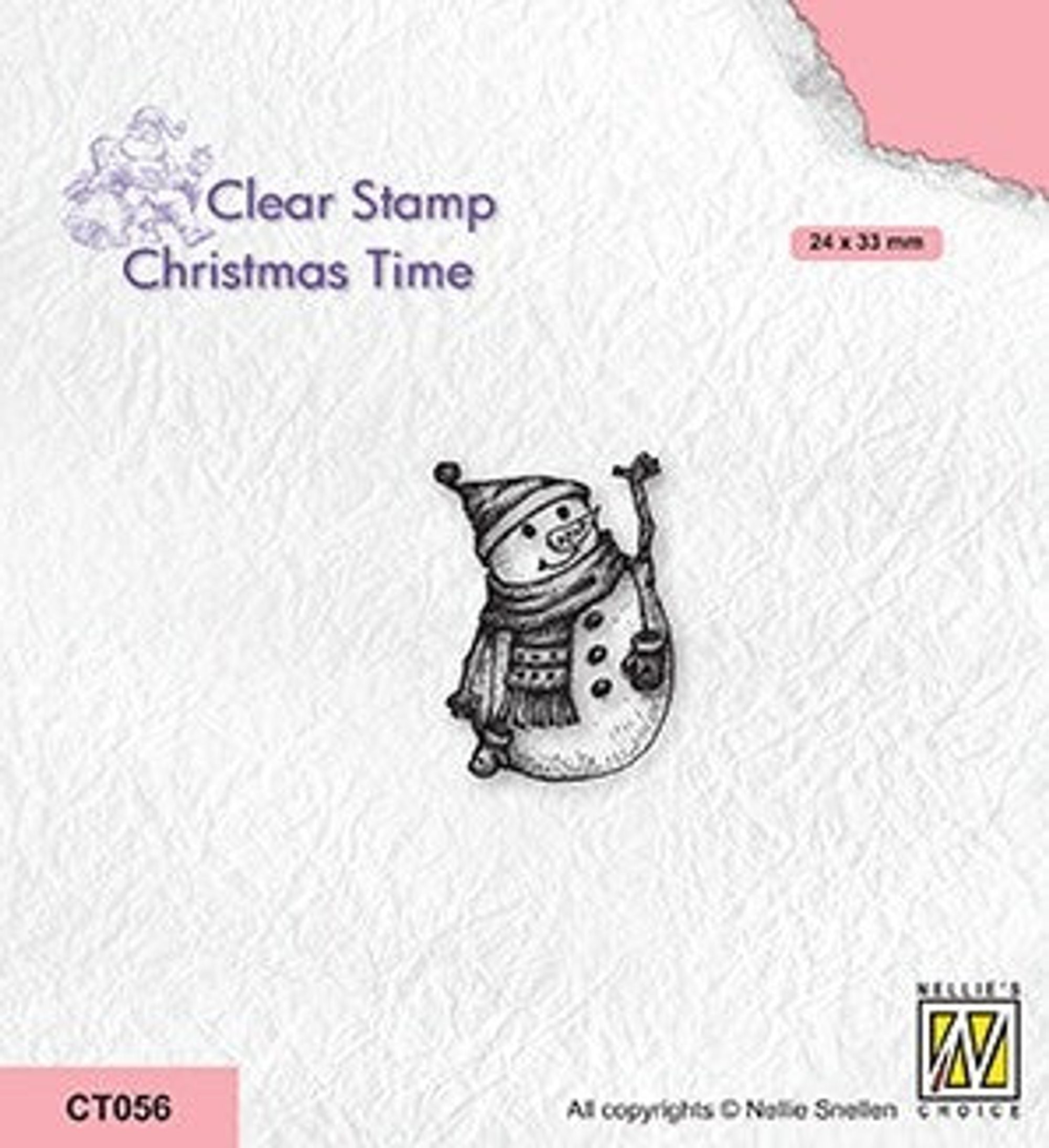 Nellie's Choice Clear Stamp - Christmas Time - Snowman-4