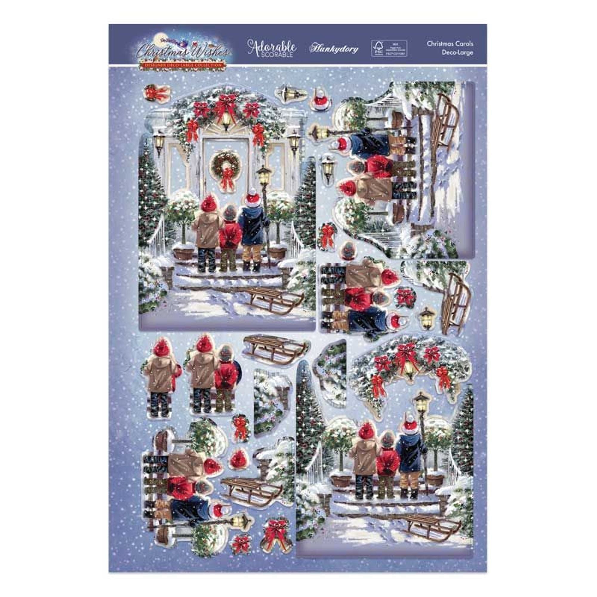 Christmas Wishes Deco-Large Set - Christmas Carols