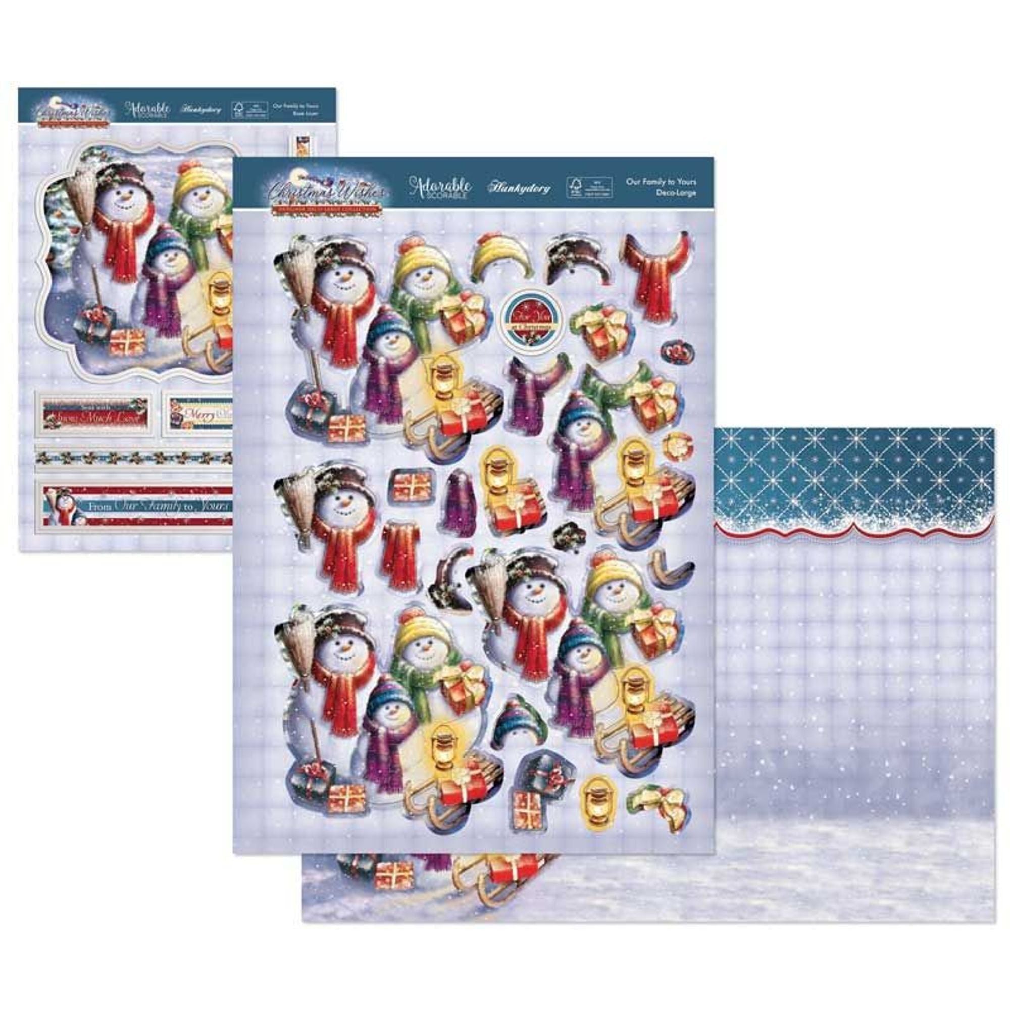 Christmas Wishes Deco-Large Set - Our Family to Yours