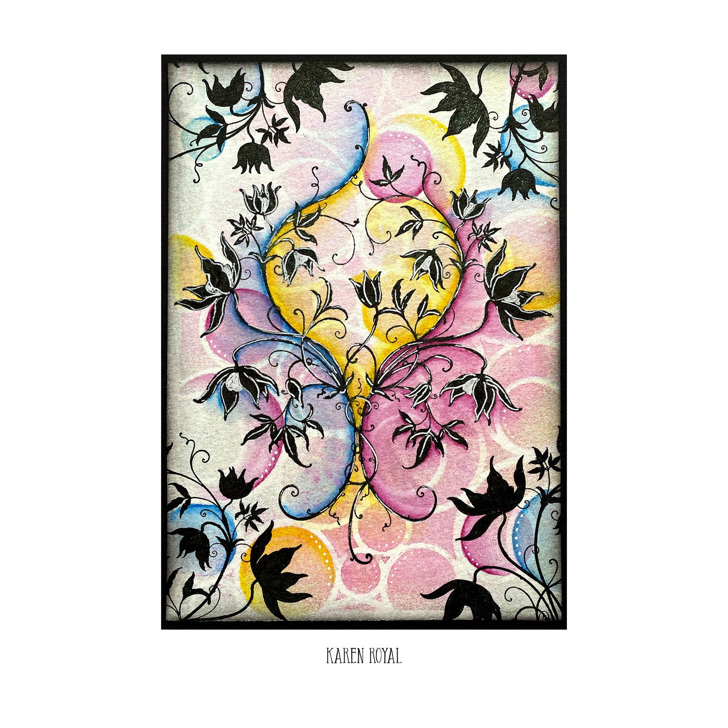 Pink Ink Designs Classic Clematis A5 Clear Stamp Set