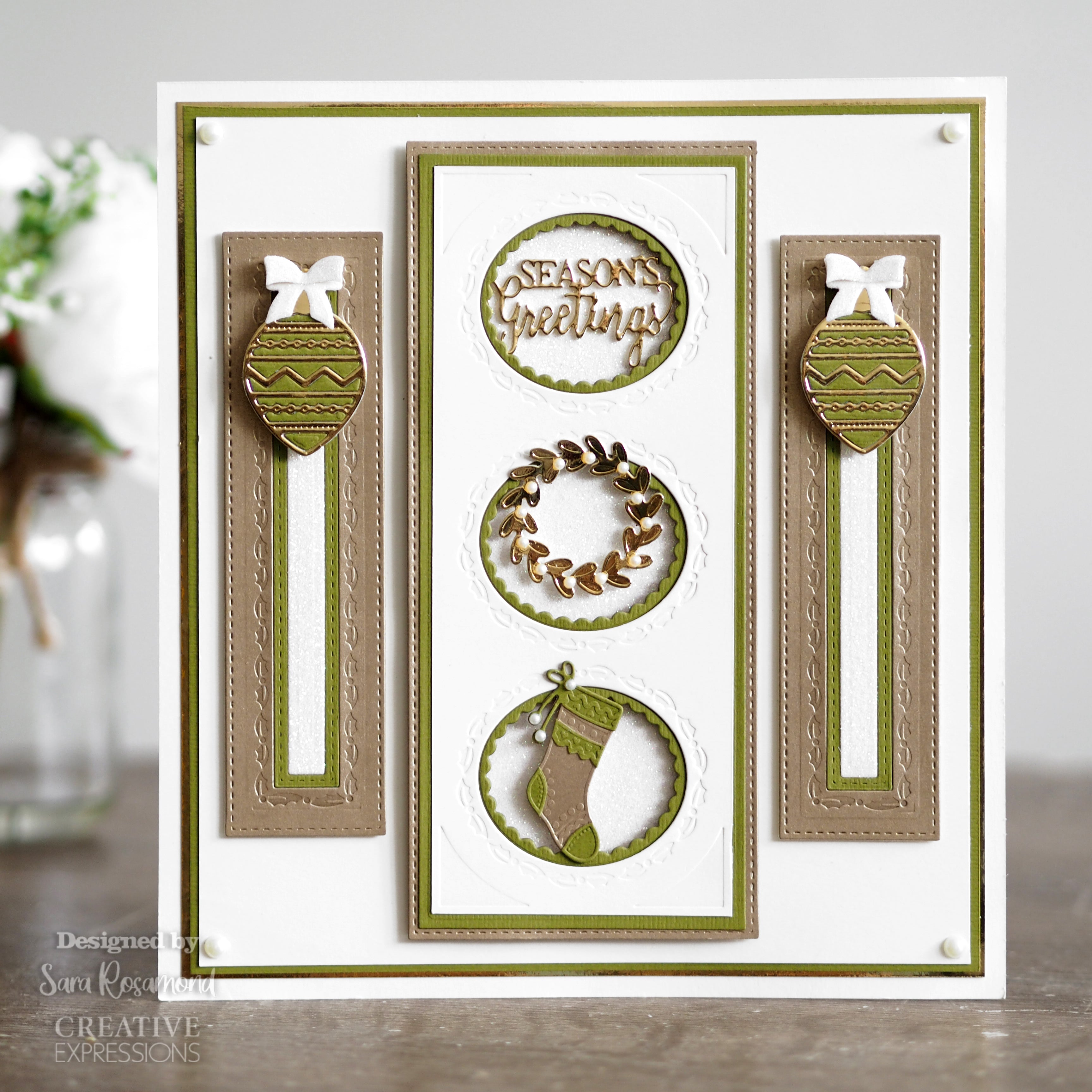 Creative Expressions Sue Wilson Mini Expressions Seasons Greetings Craft Die