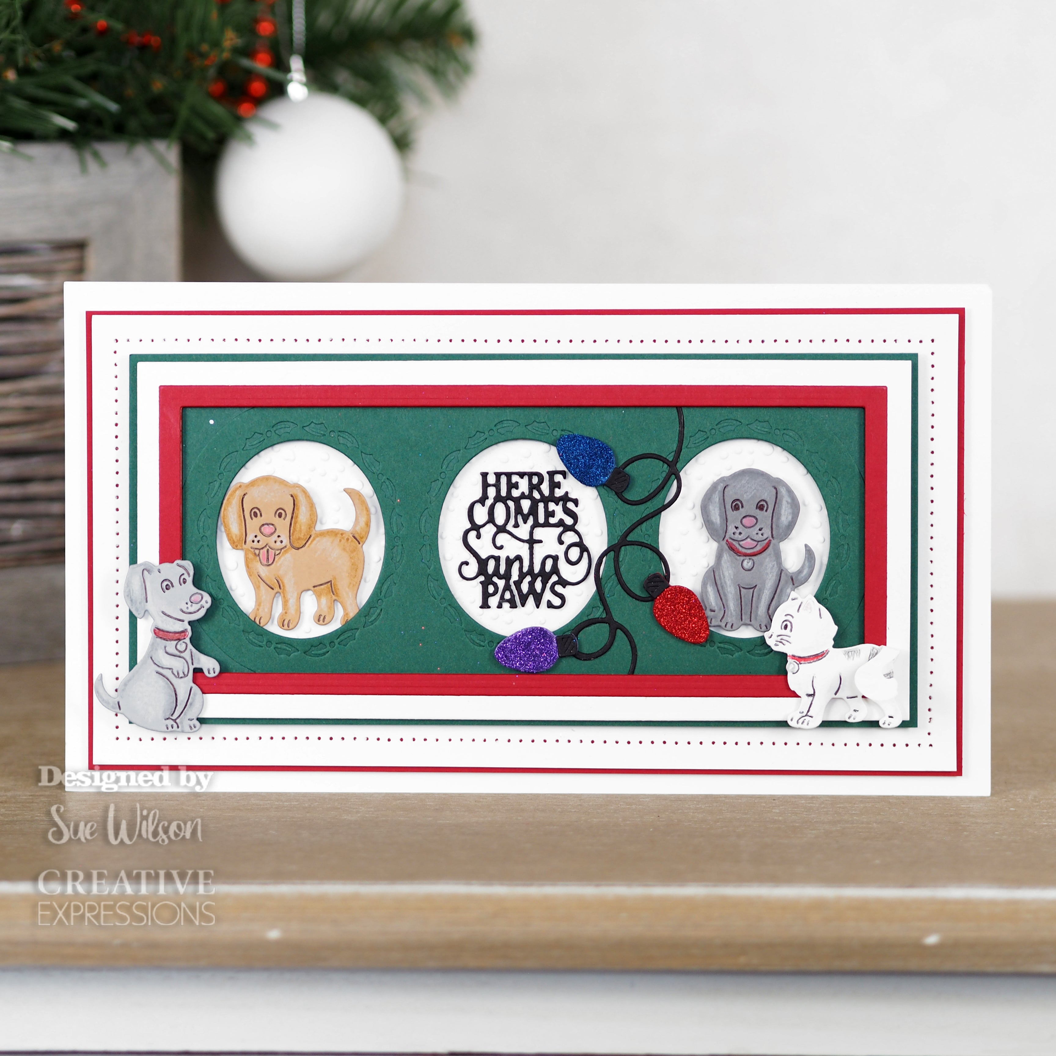 Creative Expressions Sue Wilson Santa Paws Craft Die