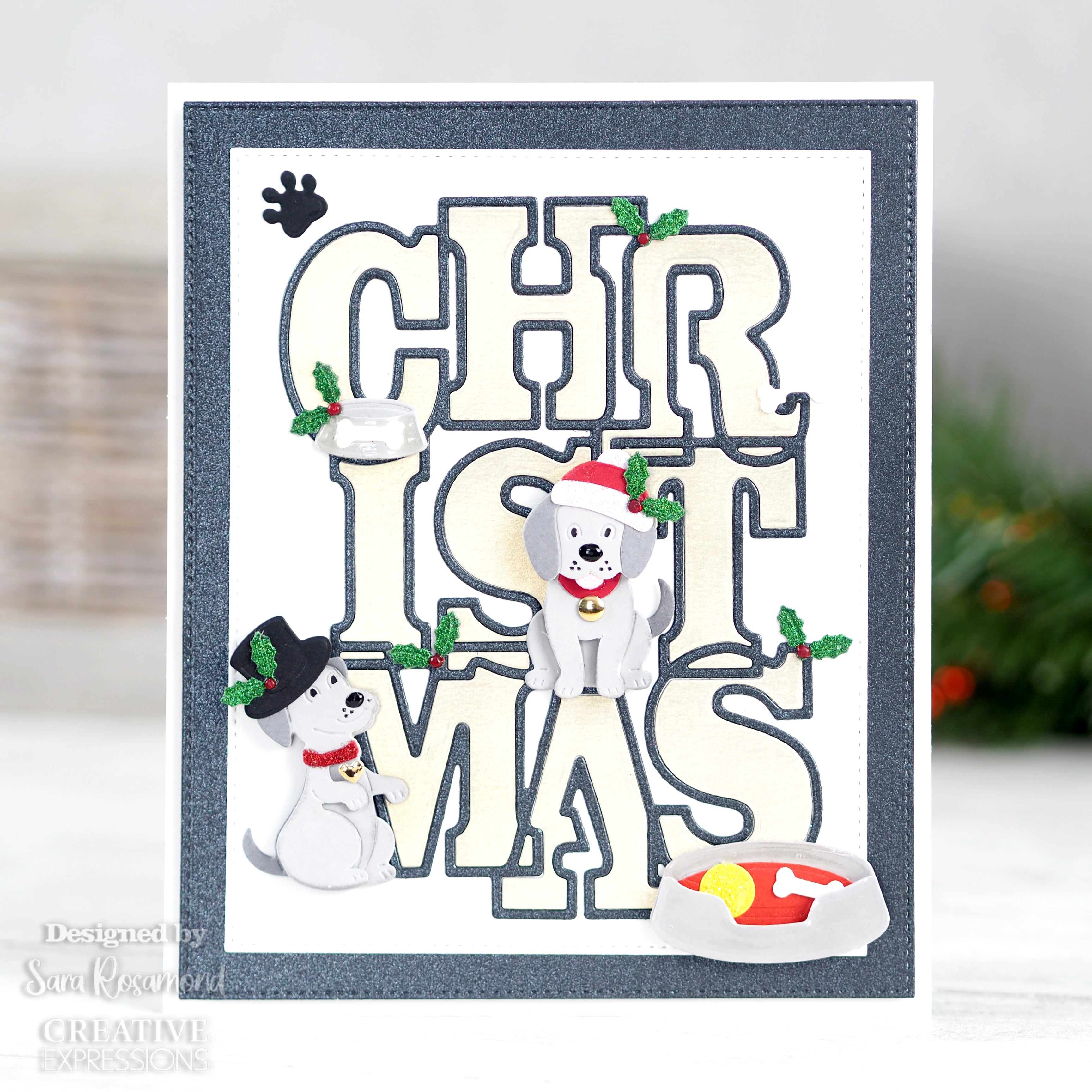 Creative Expressions Sue Wilson Santa Paws Craft Die