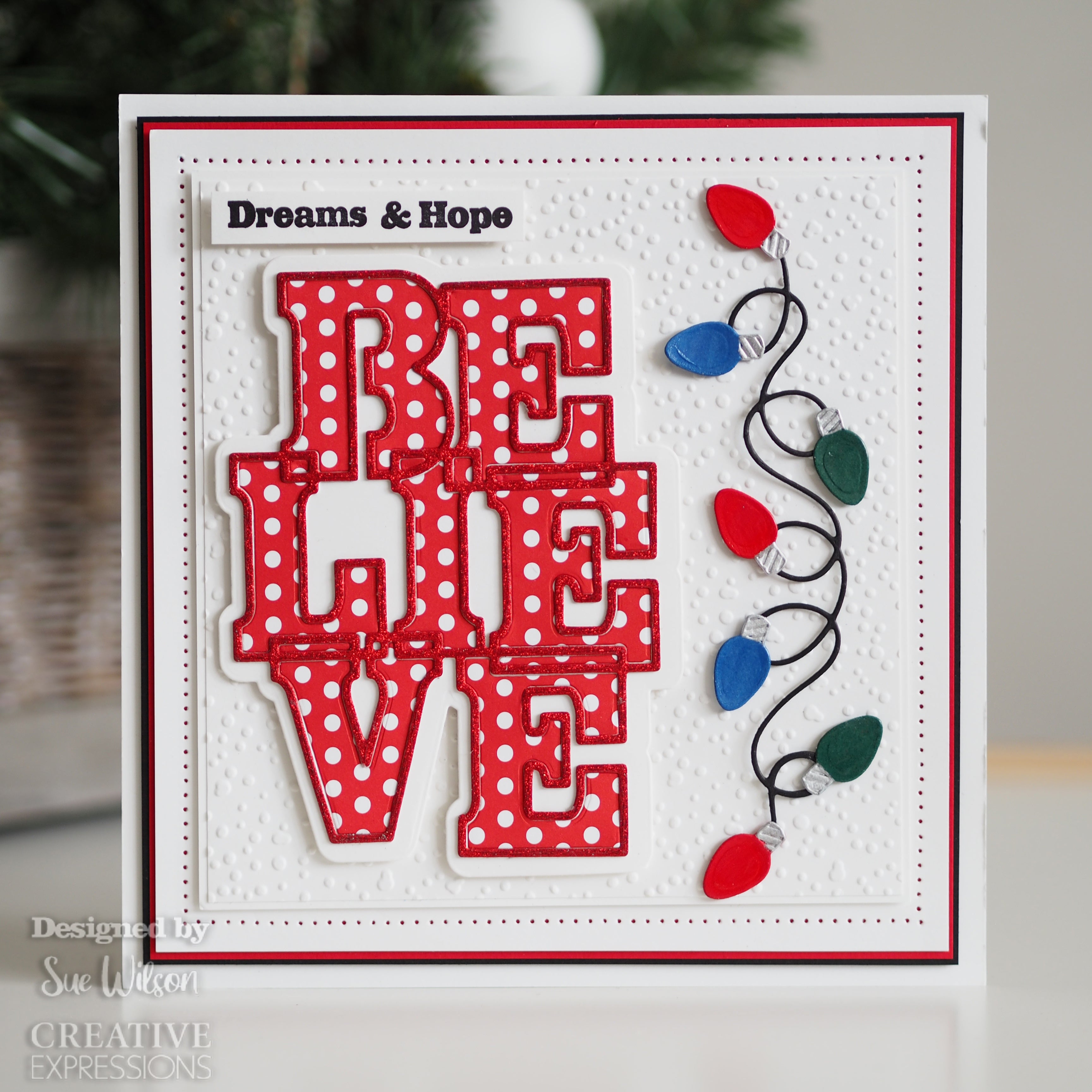 Creative Expressions Sue Wilson Christmas Lights Craft Die