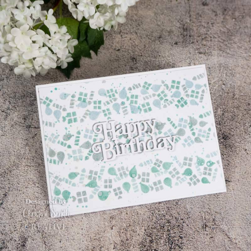 Creative Expressions Let's Celebrate Washi Strip Layering Stencil