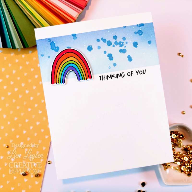 Creative Expressions Jane's Doodles Rain or Shine 4 in x 6 in Clear Stamp Set