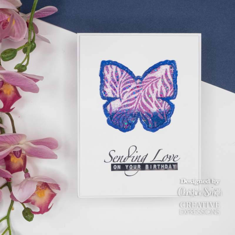 Creative Expressions Sam Poole Shabby Basics Shabby Butterflies Craft Die