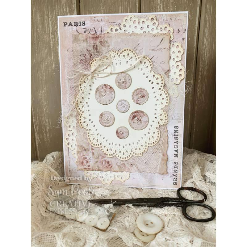 Creative Expressions Sam Poole Shabby Basics Layered Ripped Papers Craft Die