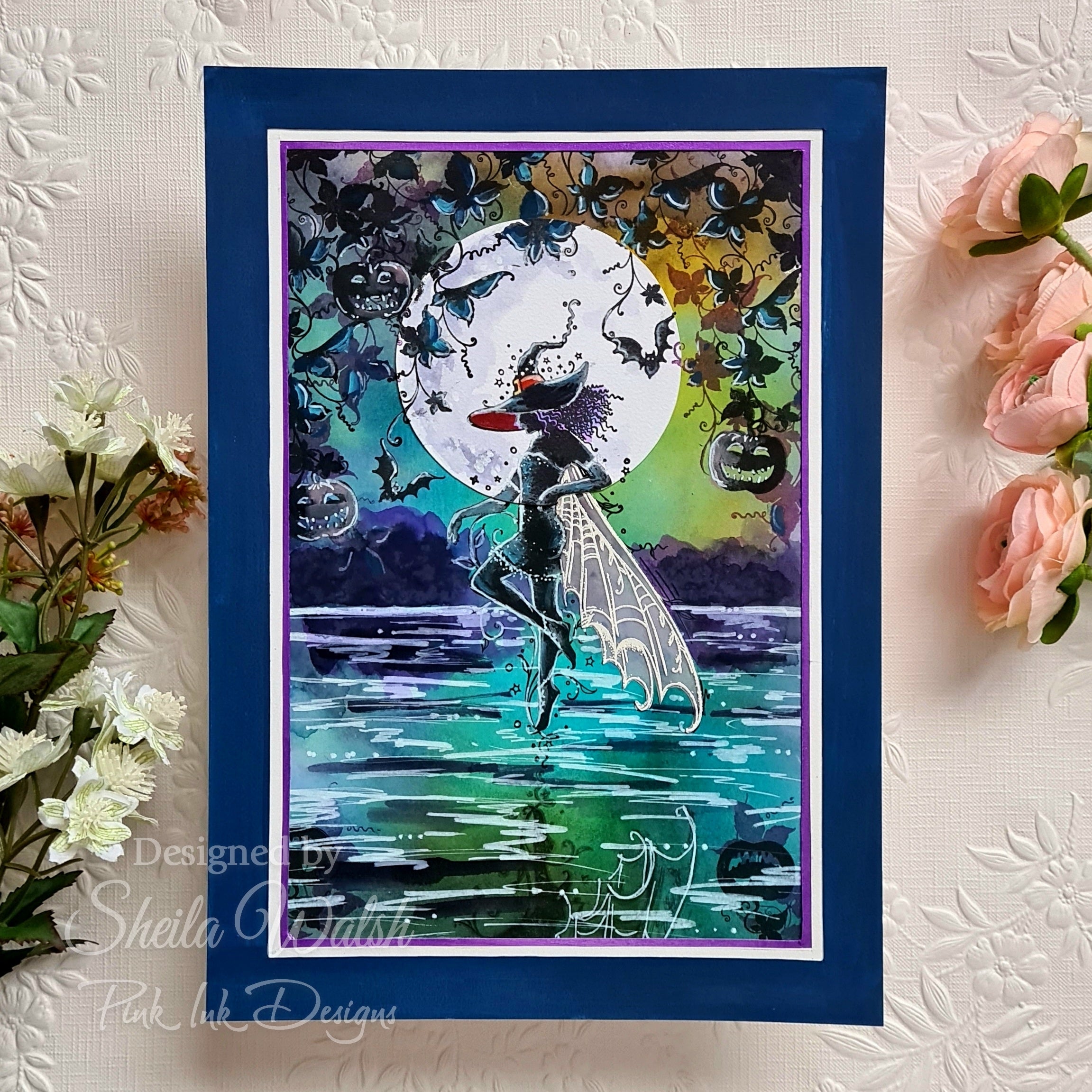 Pink Ink Designs Giselle 6 in x 8 in Clear Stamp Set