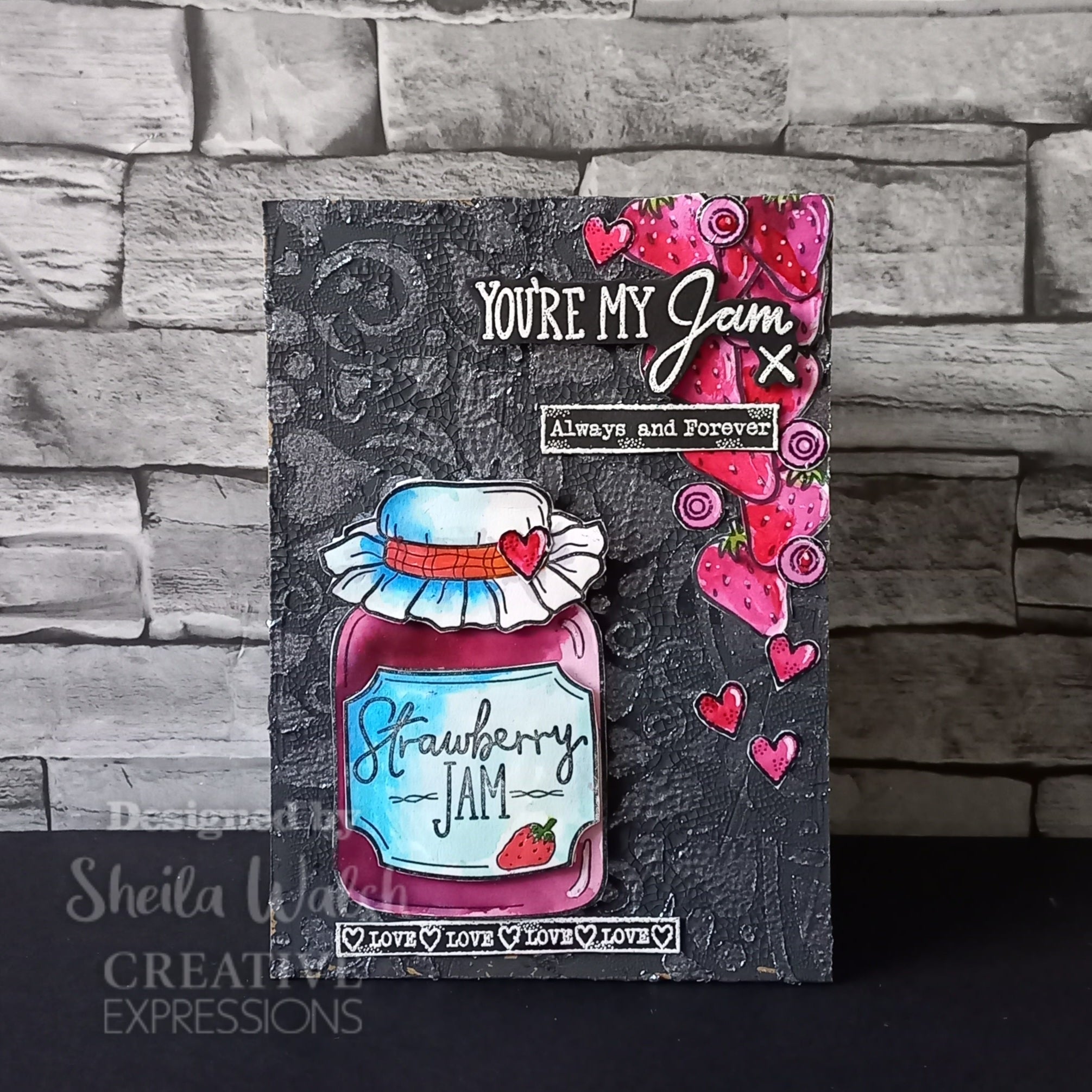 Creative Expressions Swirling Hearts DL Stencil 4 in x 8 in (10.0 x 20.3 cm)
